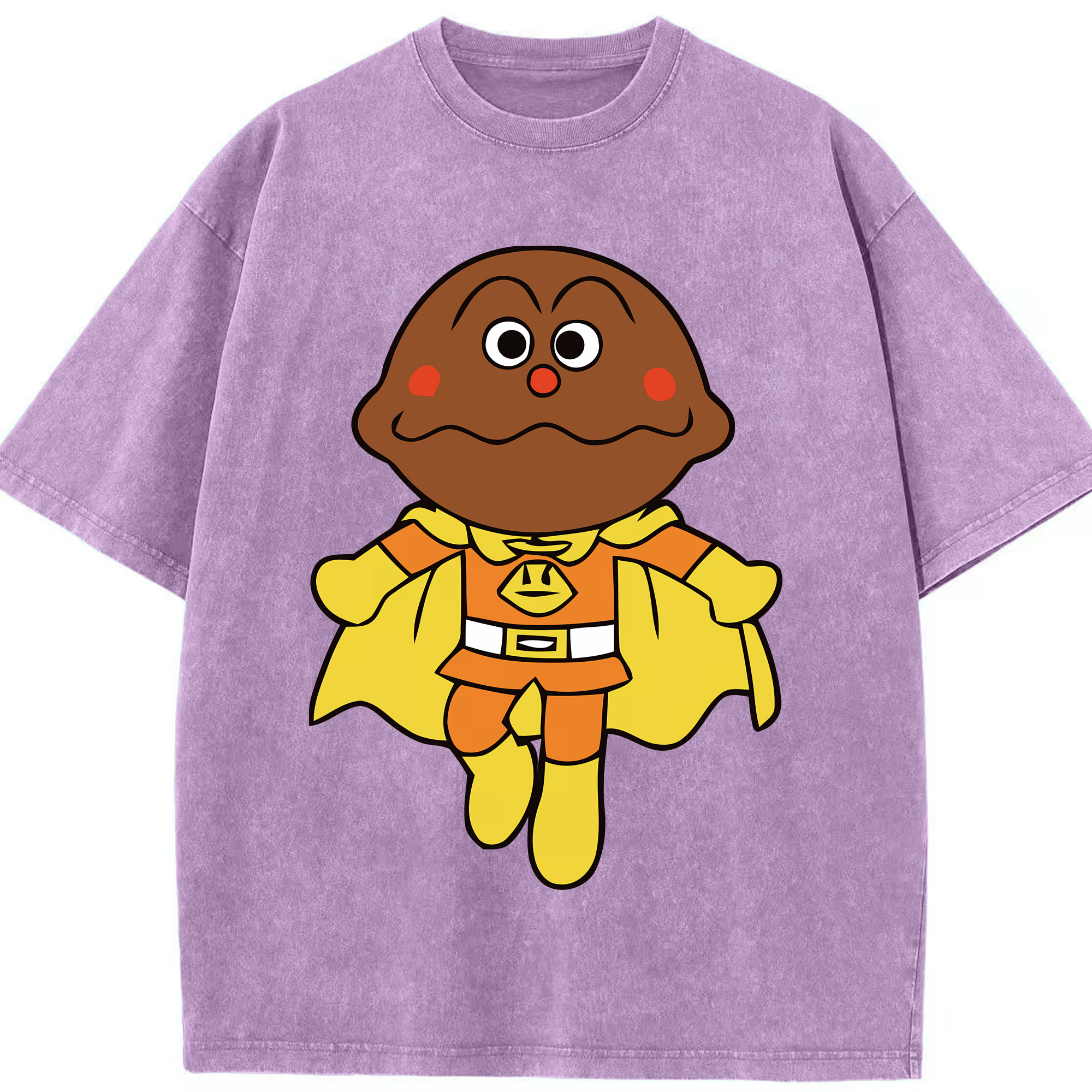 （画像用） アンパンマン Anpanman 綿100% ヴィンテージ風 半袖Tシャツ（フロントプリント）