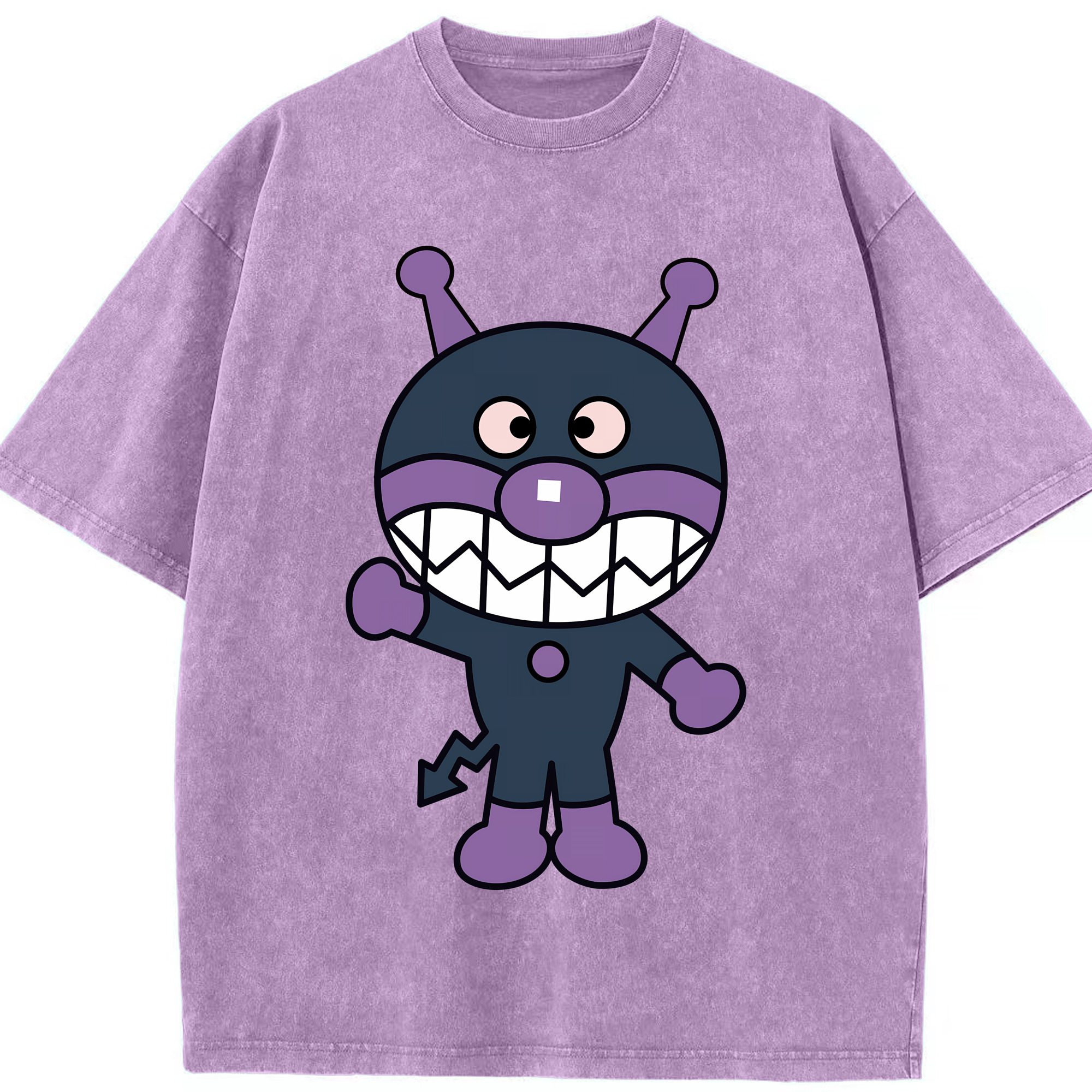 （画像用） アンパンマン Anpanman 綿100% ヴィンテージ風 半袖Tシャツ（フロントプリント）