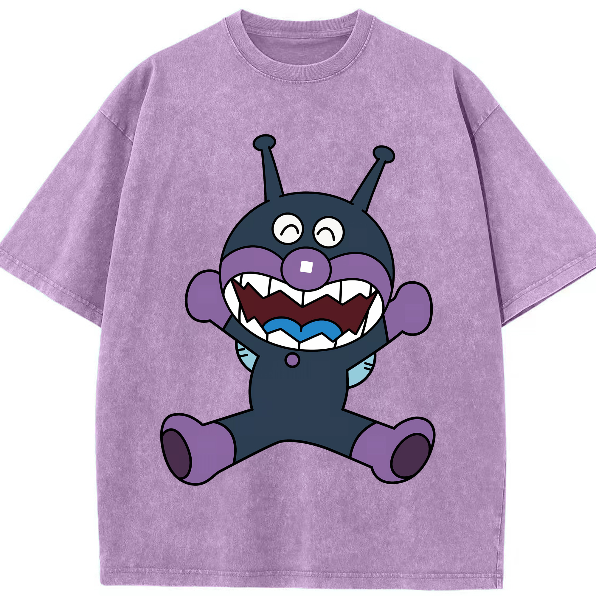（画像用） アンパンマン Anpanman 綿100% ヴィンテージ風 半袖Tシャツ（フロントプリント）