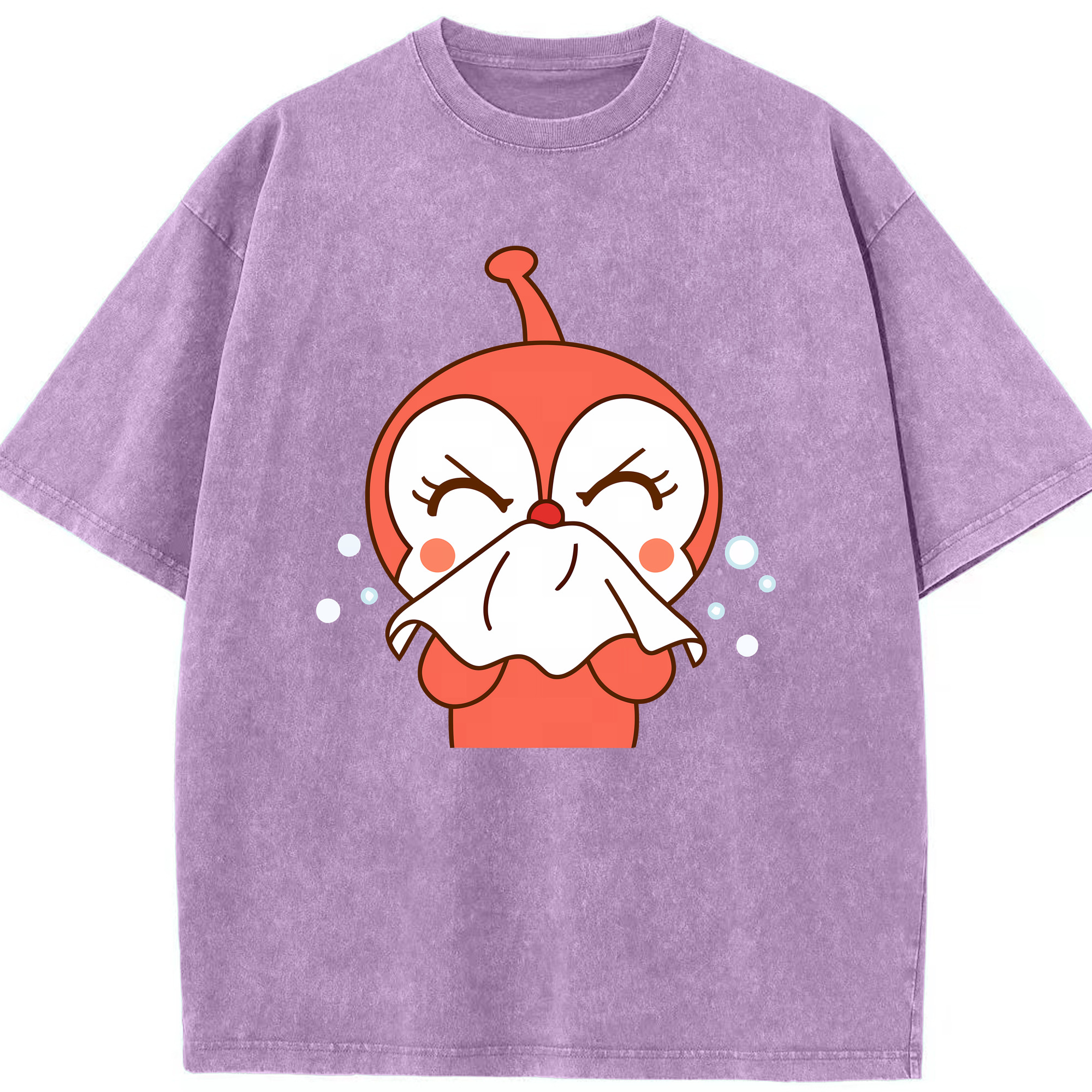 （画像用） アンパンマン Anpanman 綿100% ヴィンテージ風 半袖Tシャツ（フロントプリント）