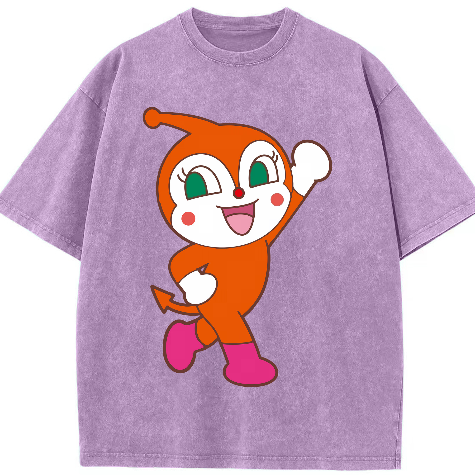 （画像用） アンパンマン Anpanman 綿100% ヴィンテージ風 半袖Tシャツ（フロントプリント）