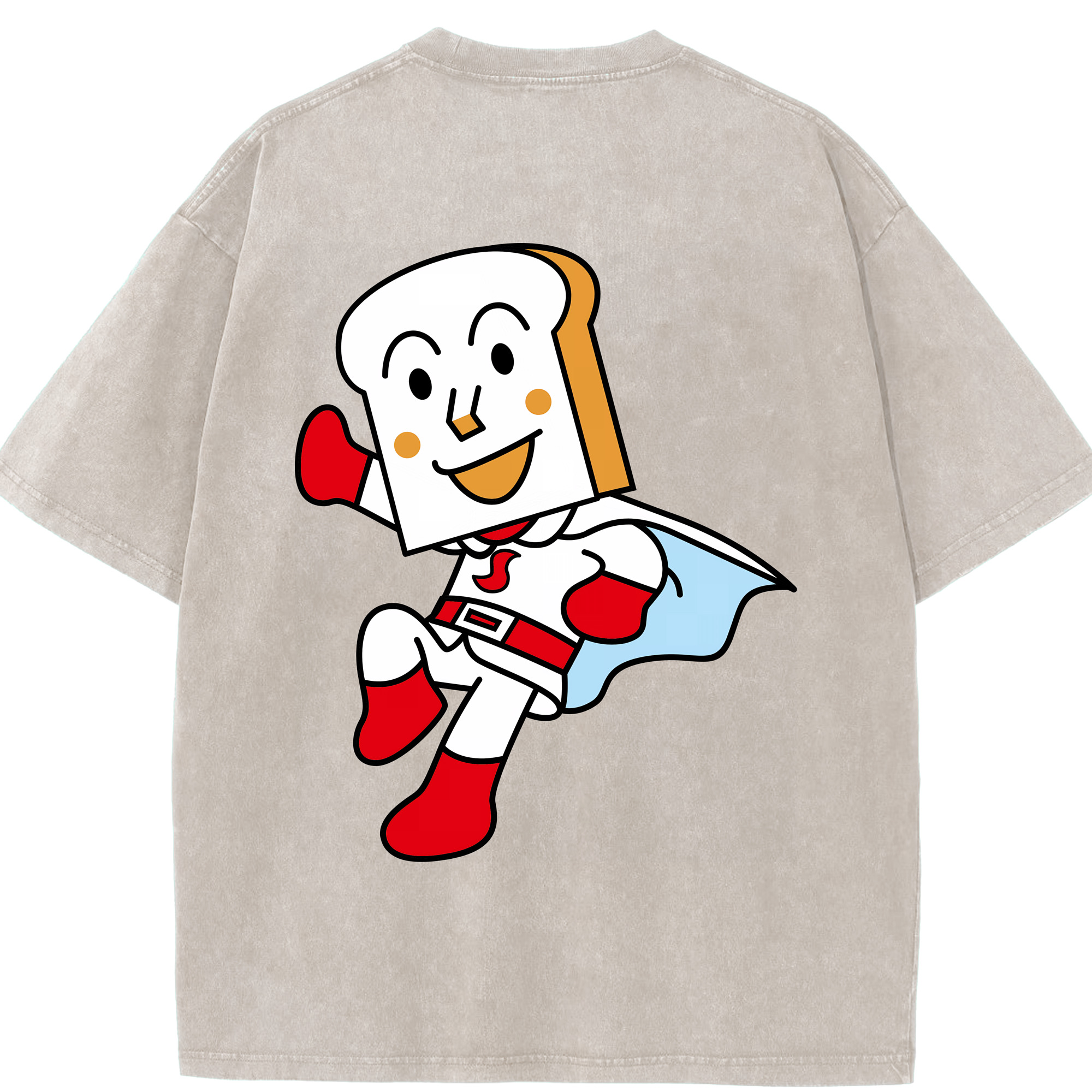 （画像用） アンパンマン Anpanman 綿100% ヴィンテージ風 半袖Tシャツ（背面プリント）