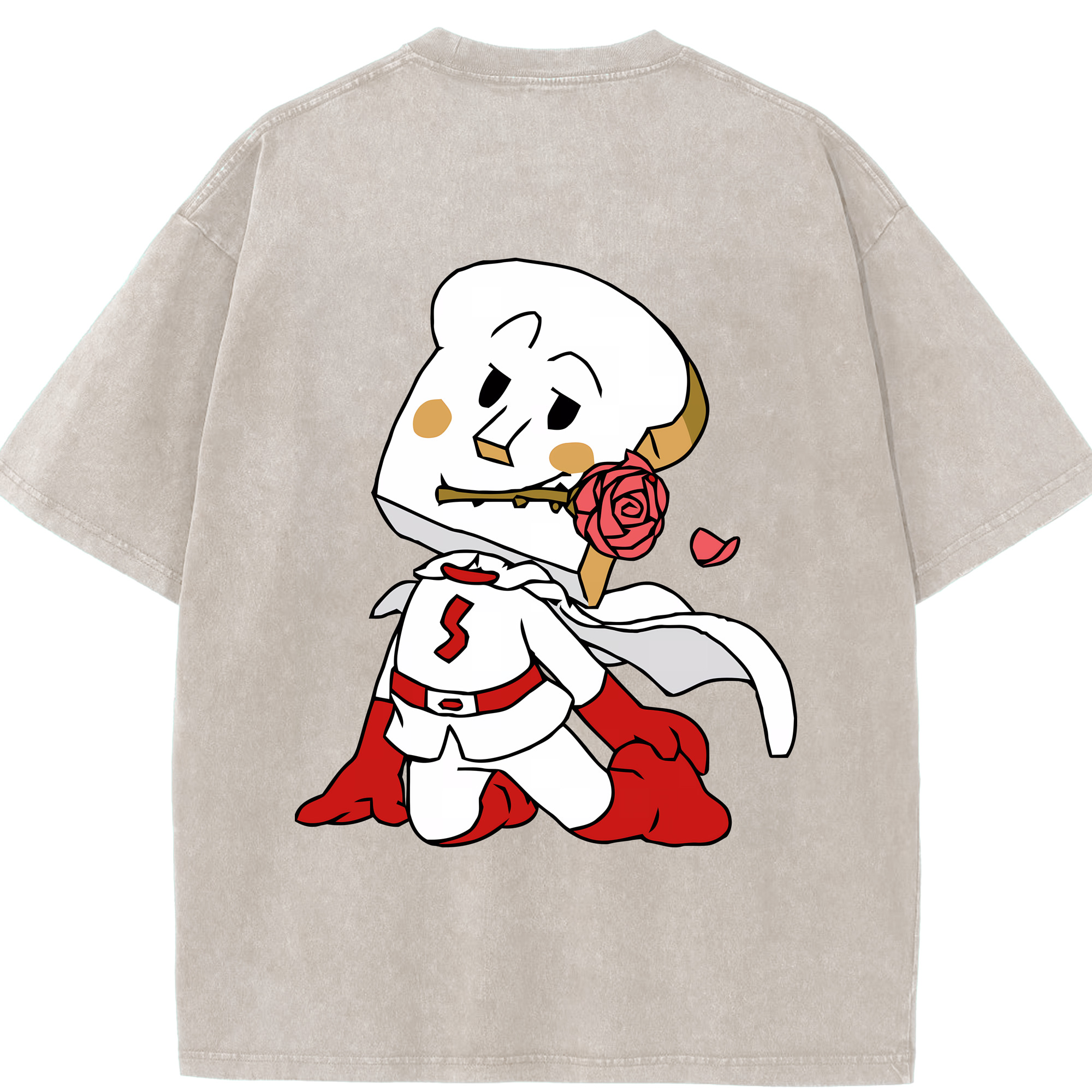（画像用） アンパンマン Anpanman 綿100% ヴィンテージ風 半袖Tシャツ（背面プリント）
