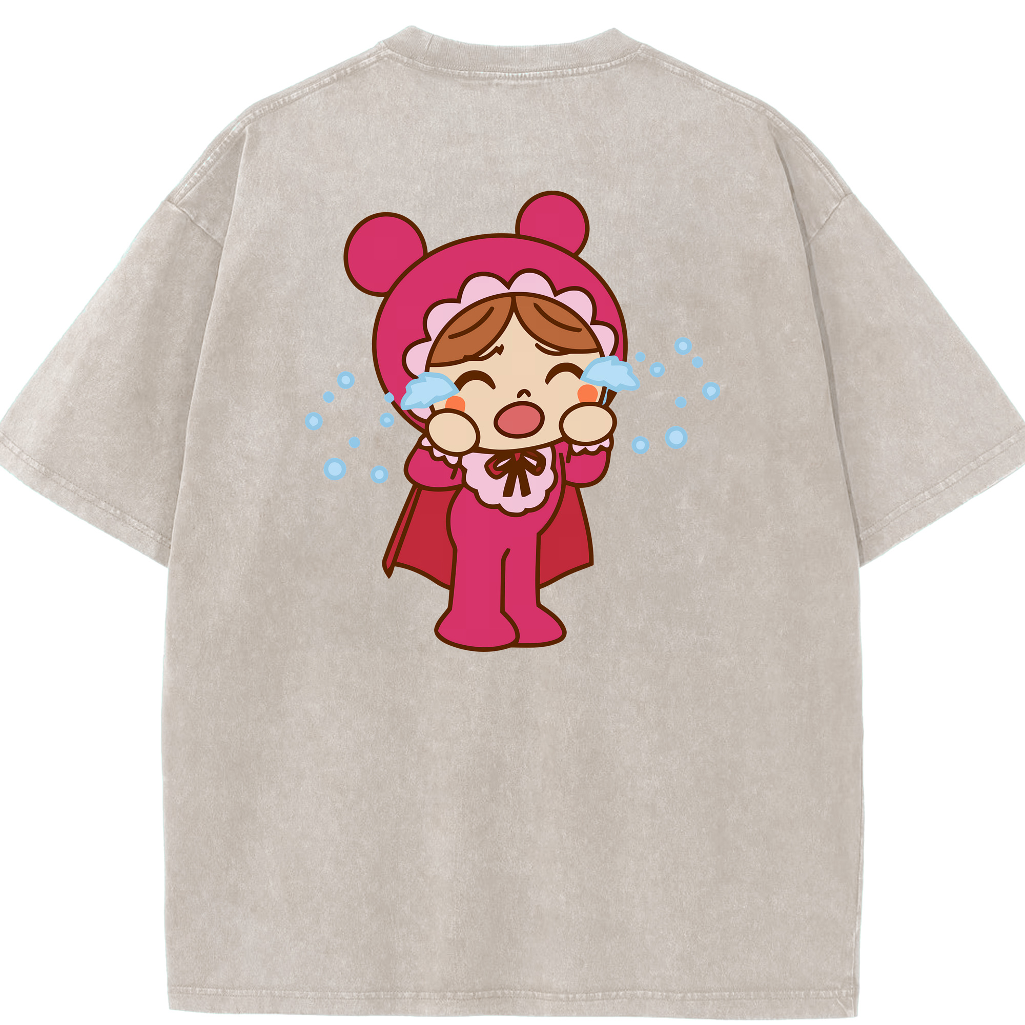 （画像用） アンパンマン Anpanman 綿100% ヴィンテージ風 半袖Tシャツ（背面プリント）