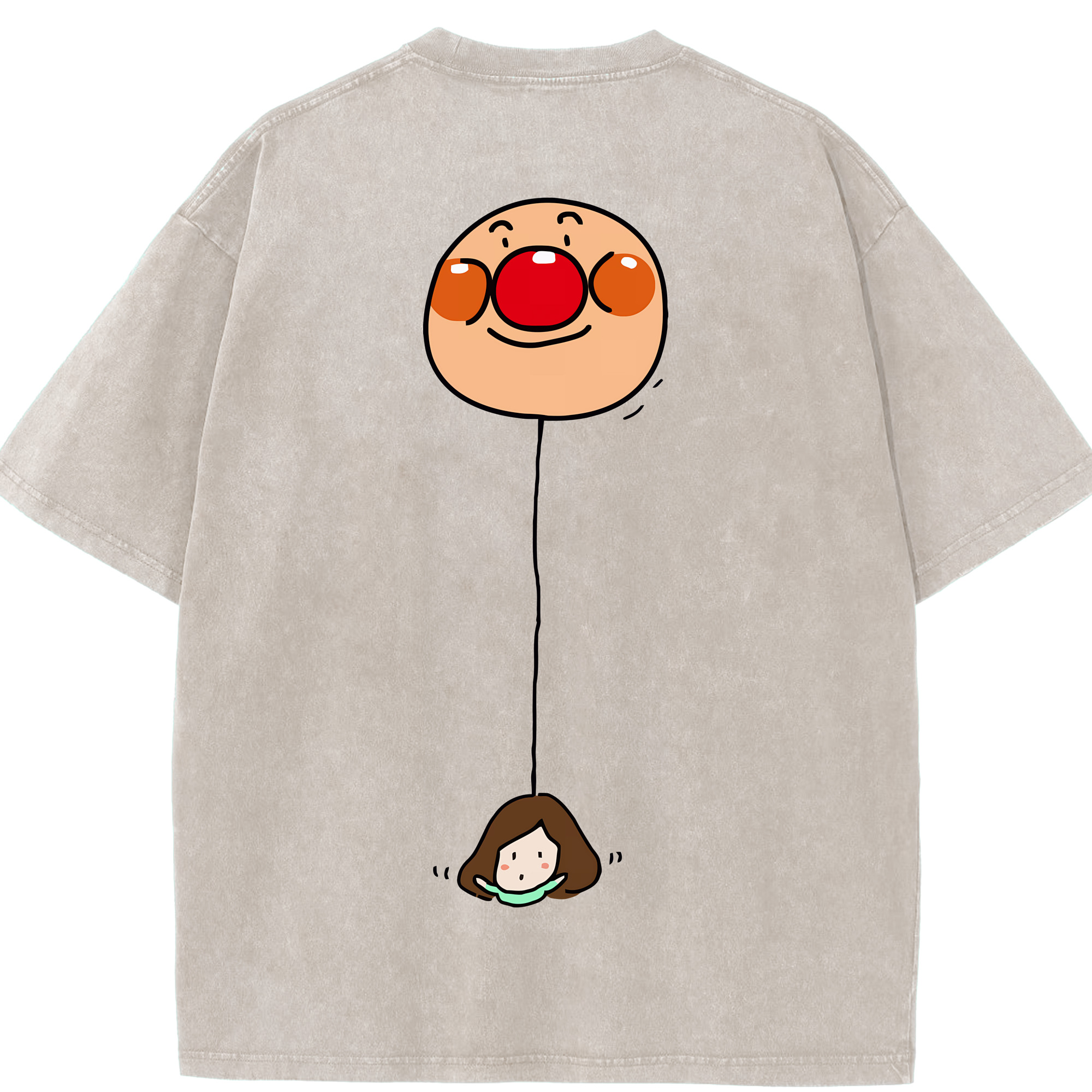 （画像用） アンパンマン Anpanman 綿100% ヴィンテージ風 半袖Tシャツ（背面プリント）