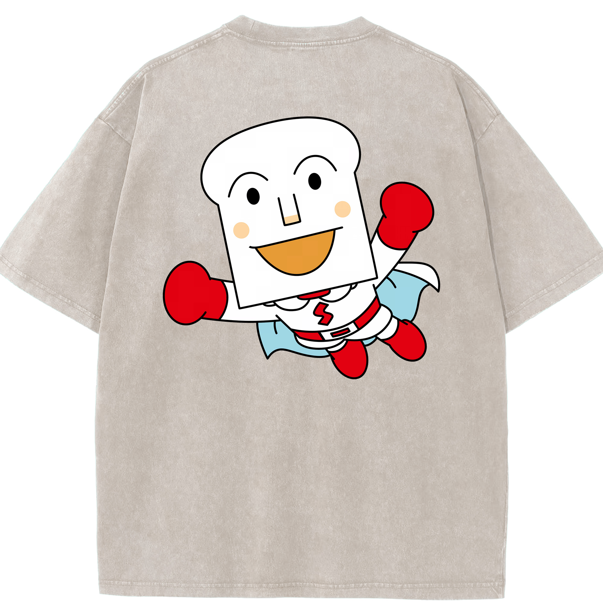 （画像用） アンパンマン Anpanman 綿100% ヴィンテージ風 半袖Tシャツ（背面プリント）