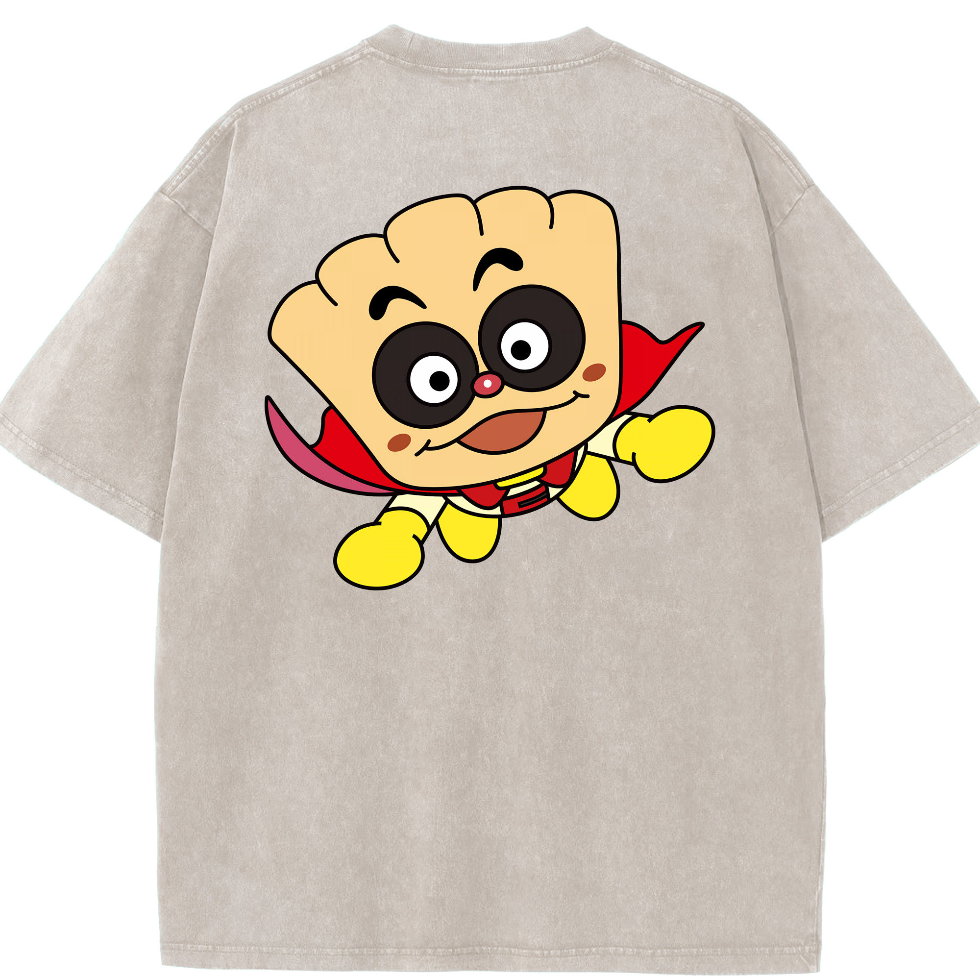 （画像用） アンパンマン Anpanman 綿100% ヴィンテージ風 半袖Tシャツ（背面プリント）