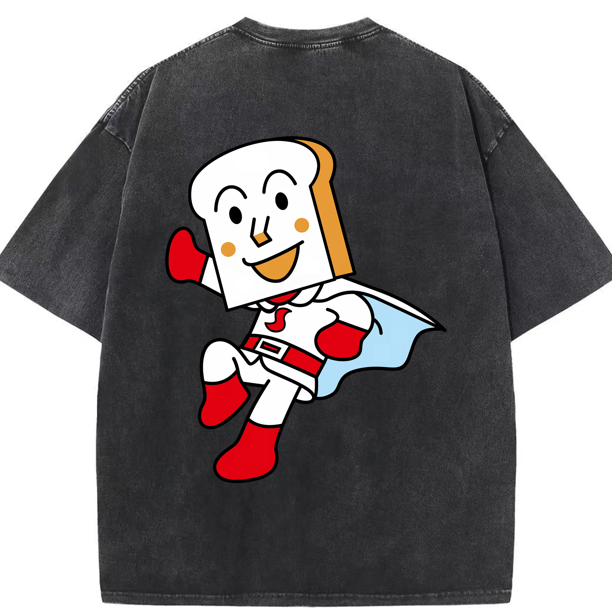 （画像用） アンパンマン Anpanman 綿100% ヴィンテージ風 半袖Tシャツ（背面プリント）