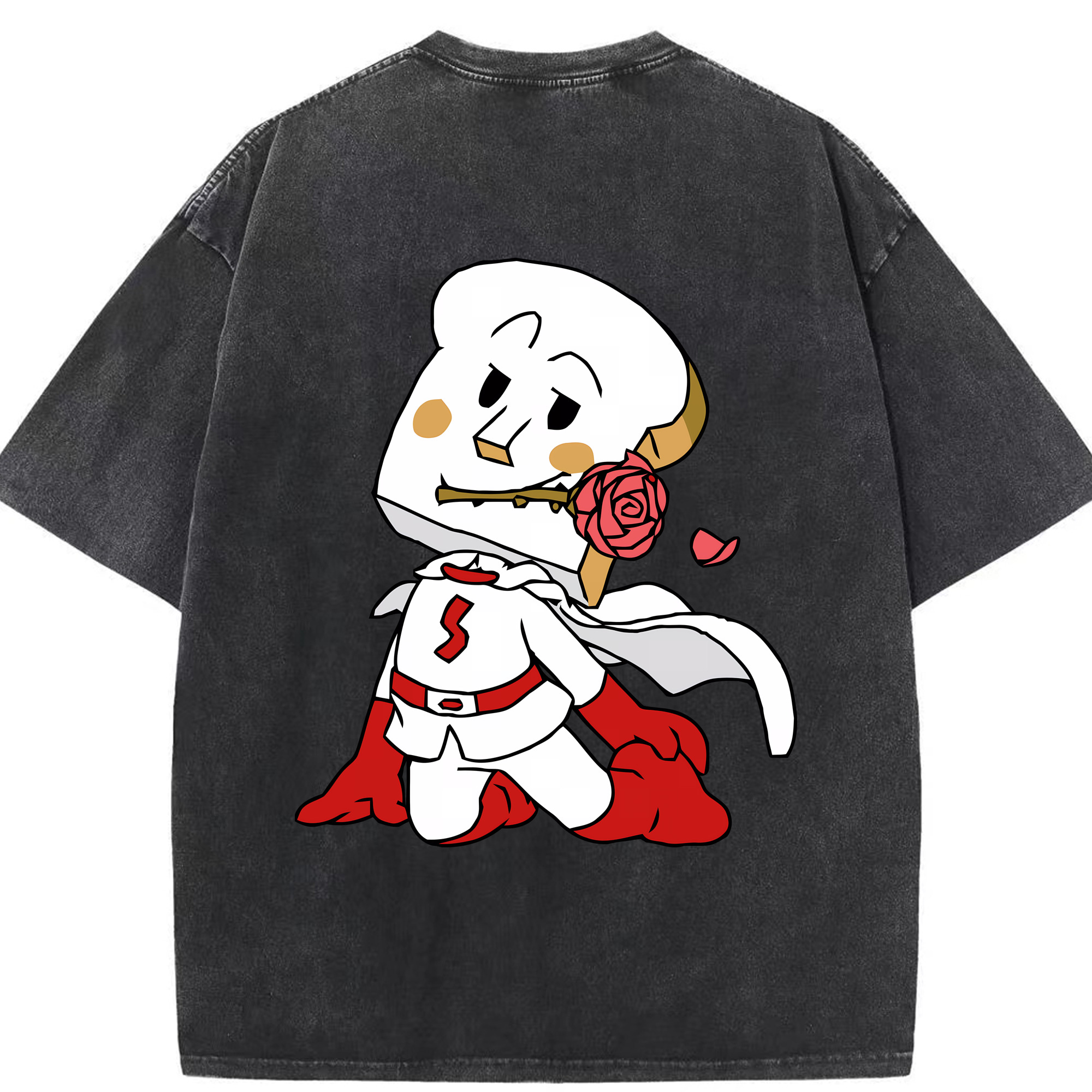 （画像用） アンパンマン Anpanman 綿100% ヴィンテージ風 半袖Tシャツ（背面プリント）