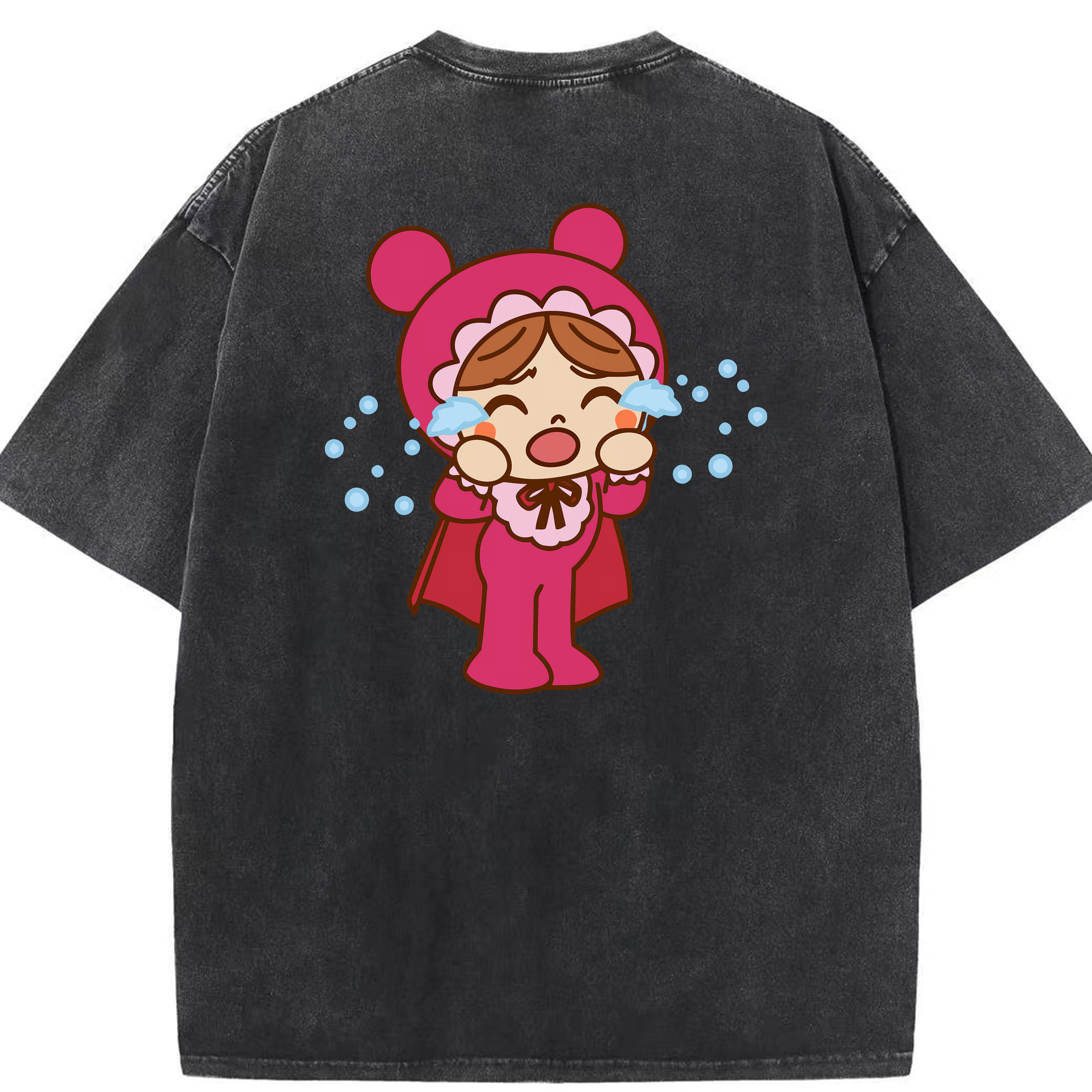 （画像用） アンパンマン Anpanman 綿100% ヴィンテージ風 半袖Tシャツ（背面プリント）