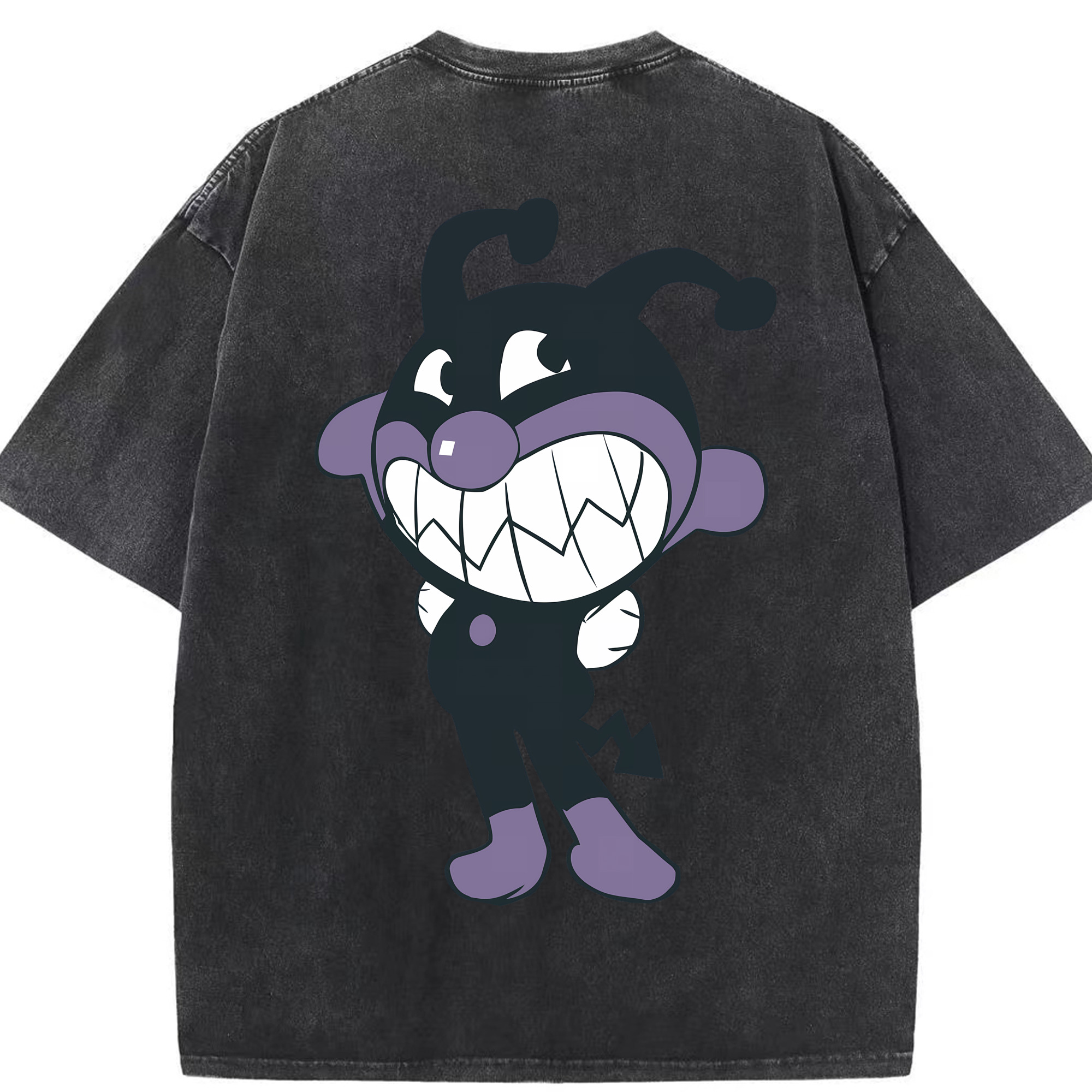 （画像用） アンパンマン Anpanman 綿100% ヴィンテージ風 半袖Tシャツ（背面プリント）