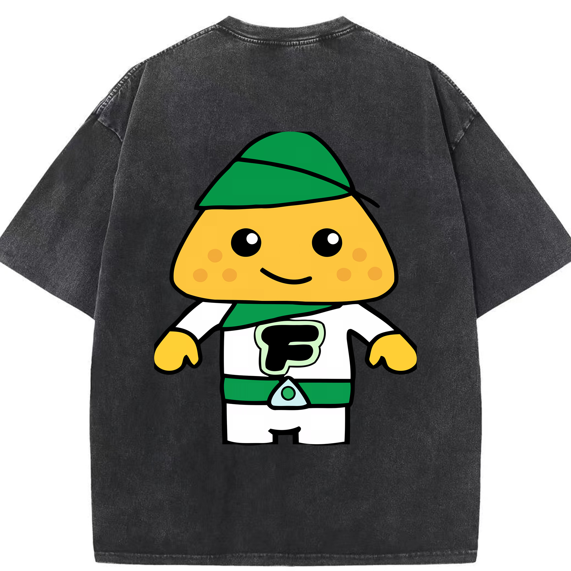 （画像用） アンパンマン Anpanman 綿100% ヴィンテージ風 半袖Tシャツ（背面プリント）