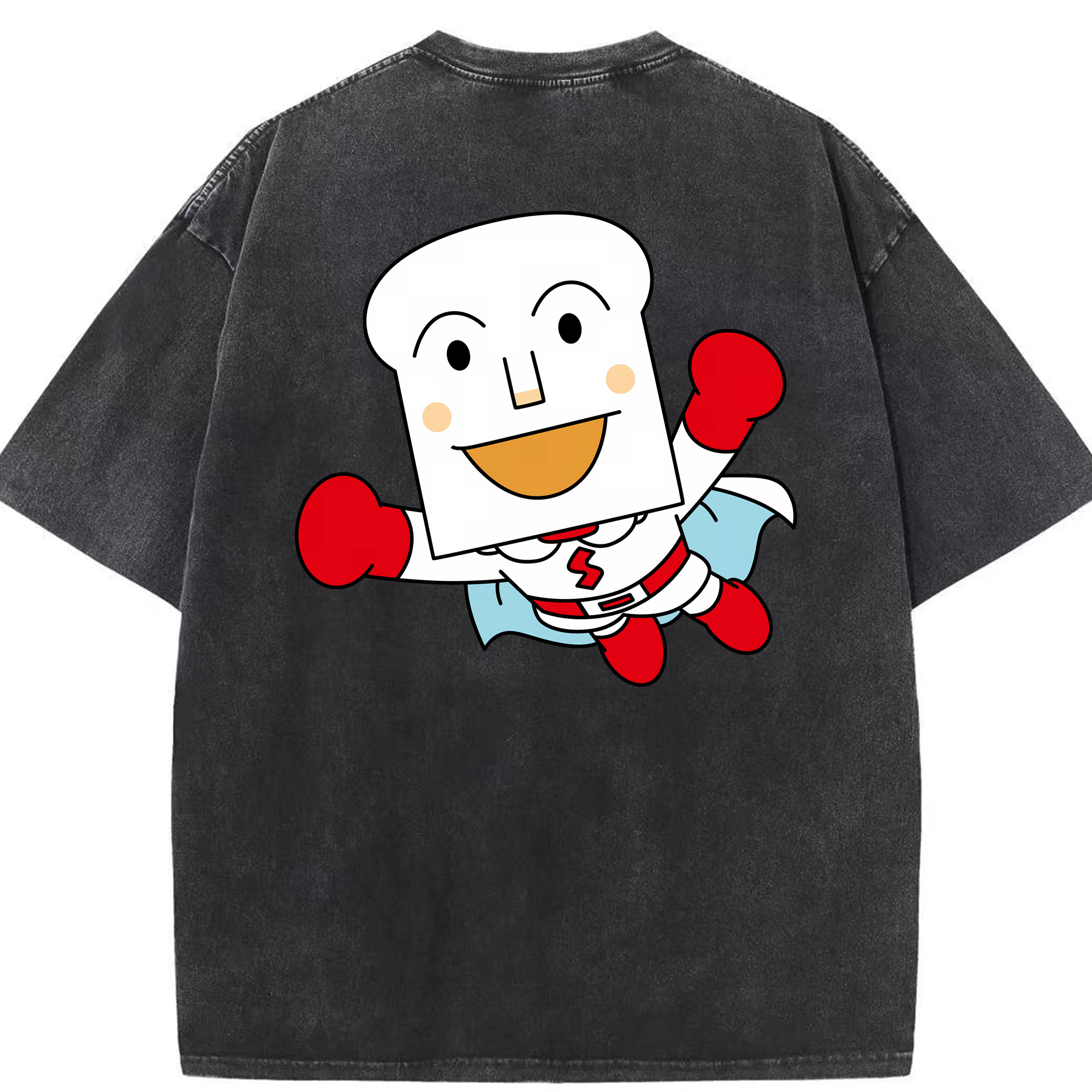 （画像用） アンパンマン Anpanman 綿100% ヴィンテージ風 半袖Tシャツ（背面プリント）