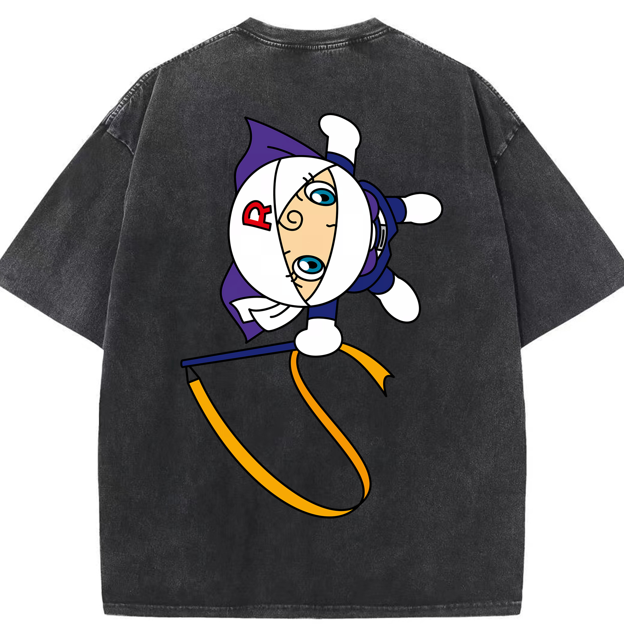 （画像用） アンパンマン Anpanman 綿100% ヴィンテージ風 半袖Tシャツ（背面プリント）