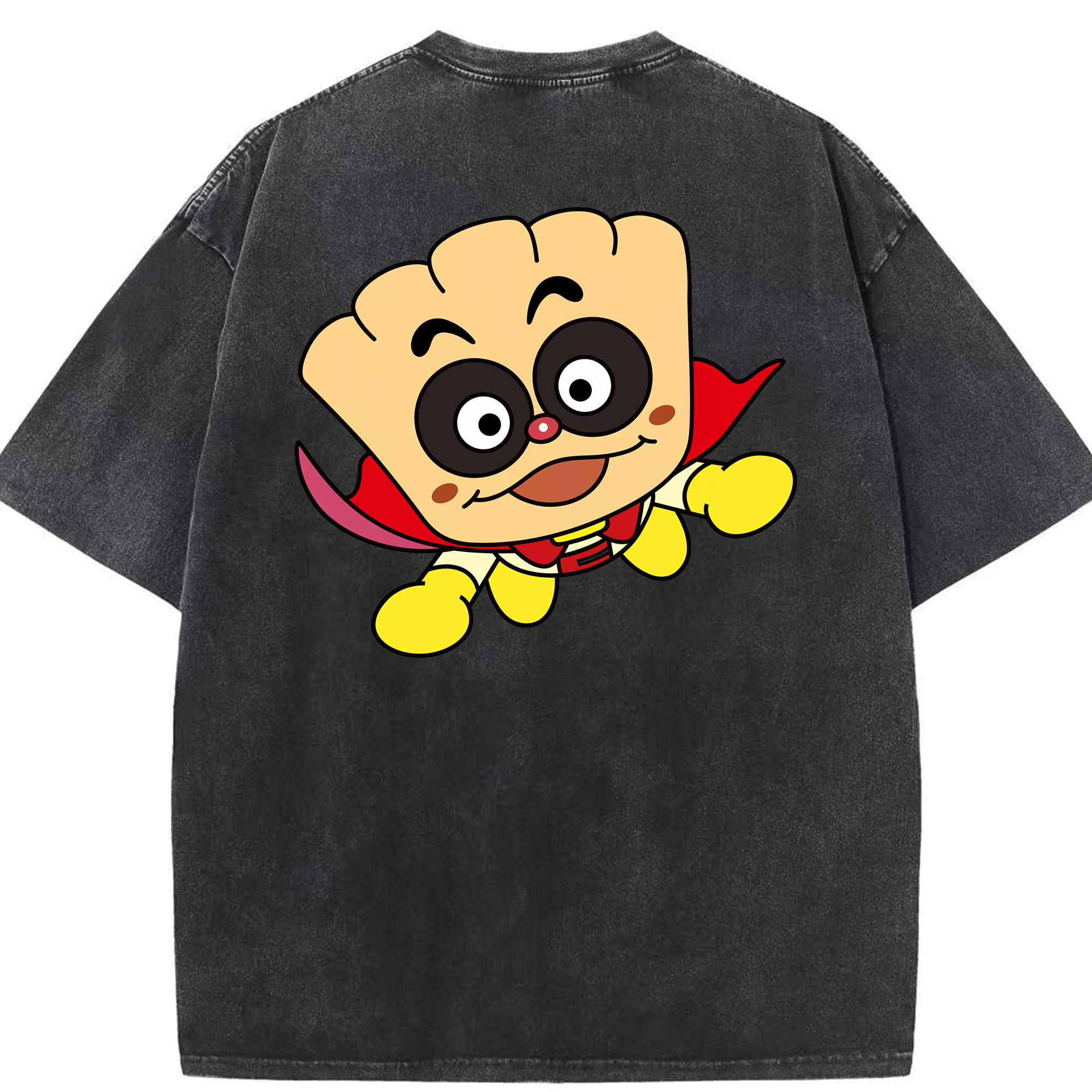 （画像用） アンパンマン Anpanman 綿100% ヴィンテージ風 半袖Tシャツ（背面プリント）