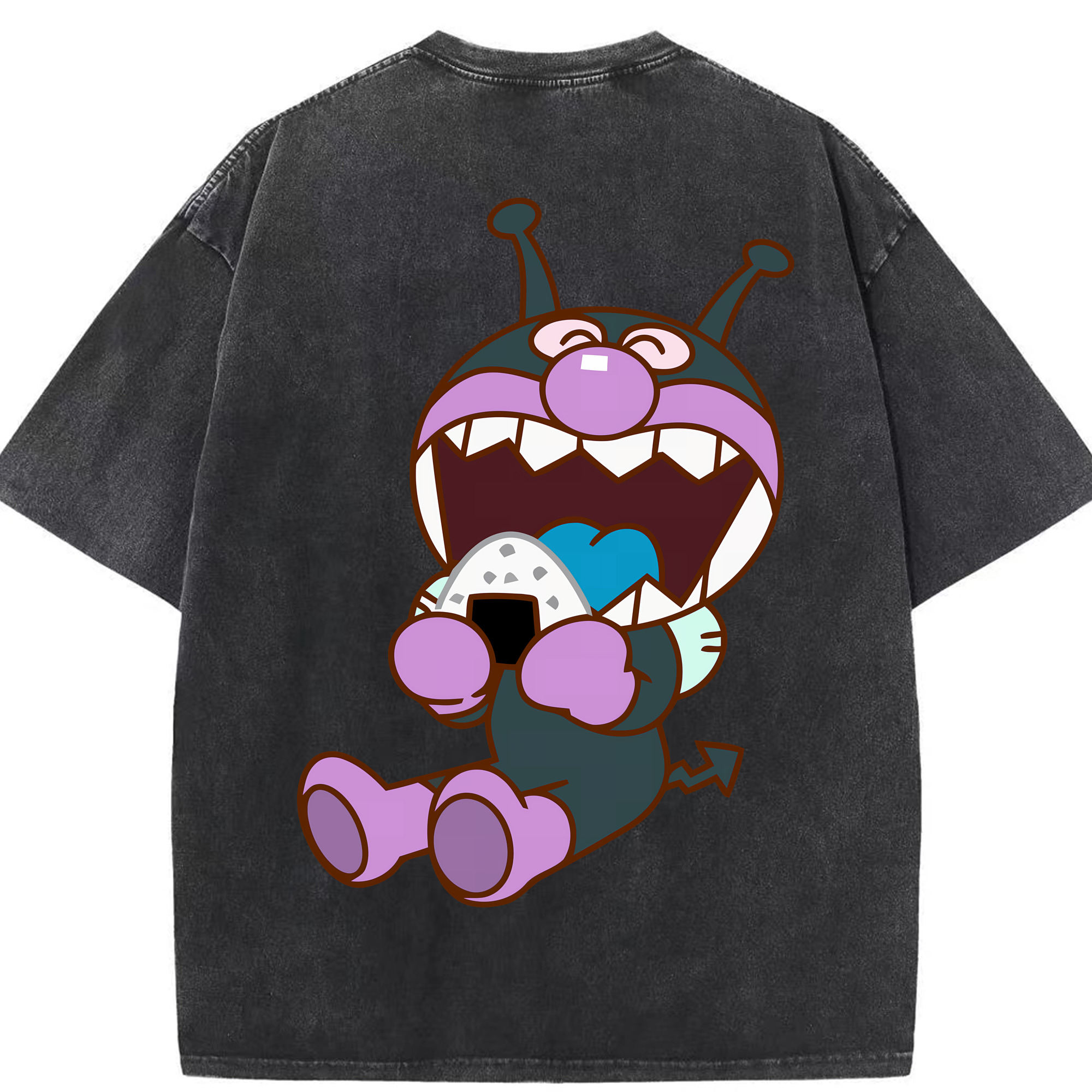（画像用） アンパンマン Anpanman 綿100% ヴィンテージ風 半袖Tシャツ（背面プリント）