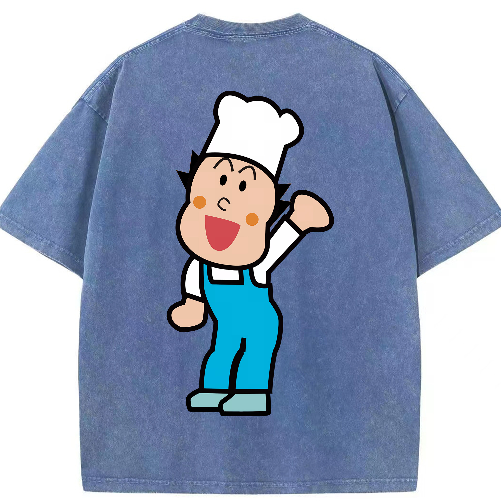 （画像用） アンパンマン Anpanman 綿100% ヴィンテージ風 半袖Tシャツ（背面プリント）