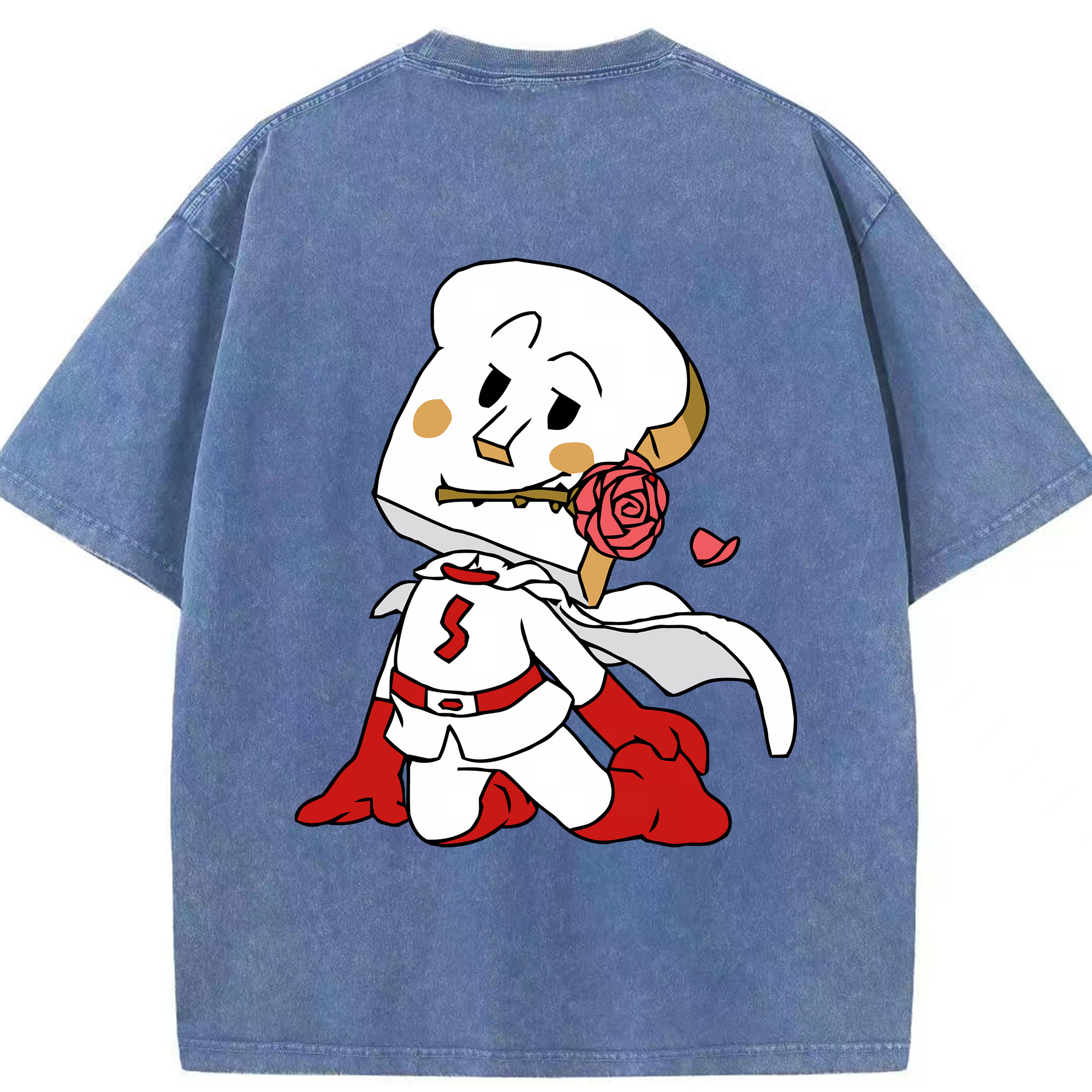 （画像用） アンパンマン Anpanman 綿100% ヴィンテージ風 半袖Tシャツ（背面プリント）