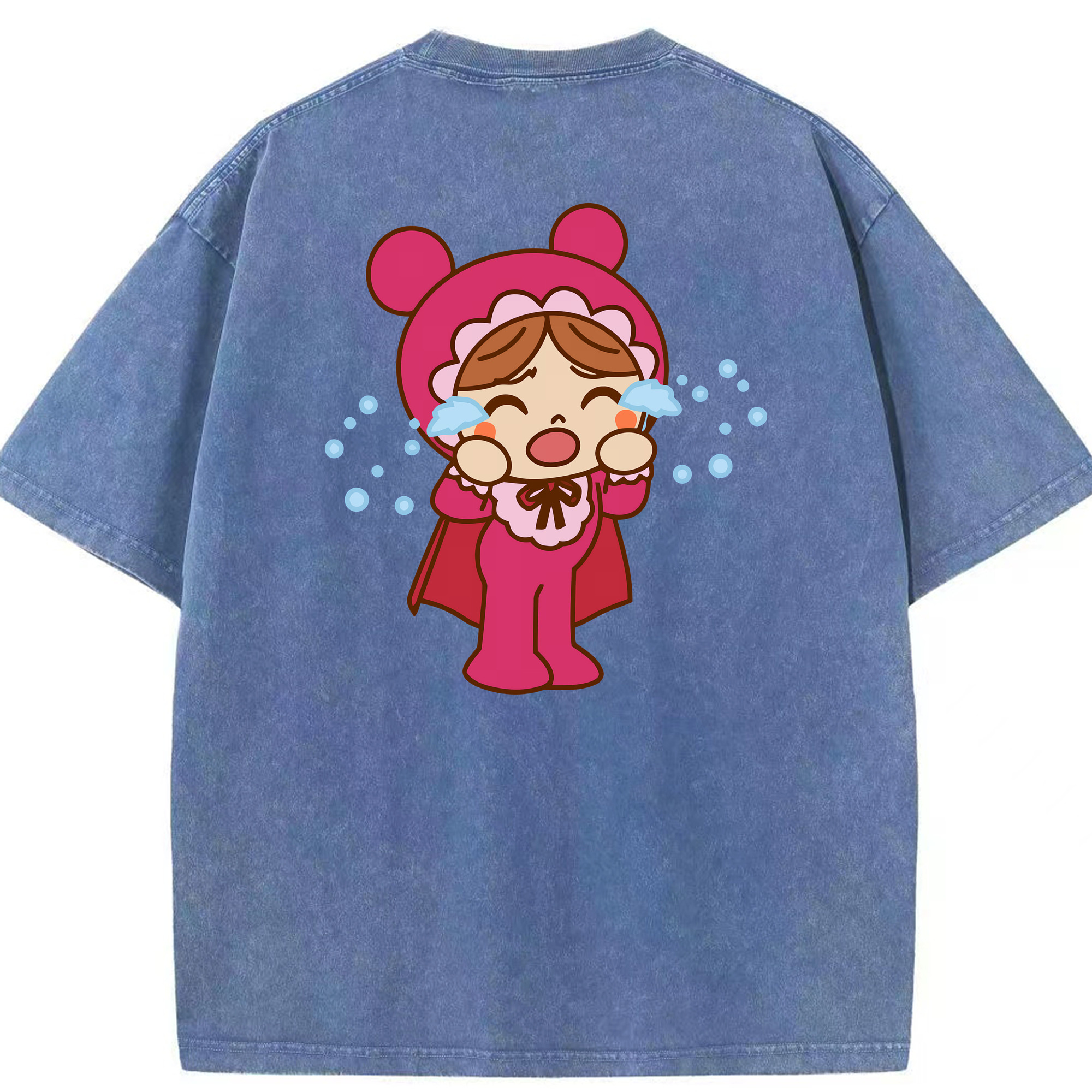 （画像用） アンパンマン Anpanman 綿100% ヴィンテージ風 半袖Tシャツ（背面プリント）