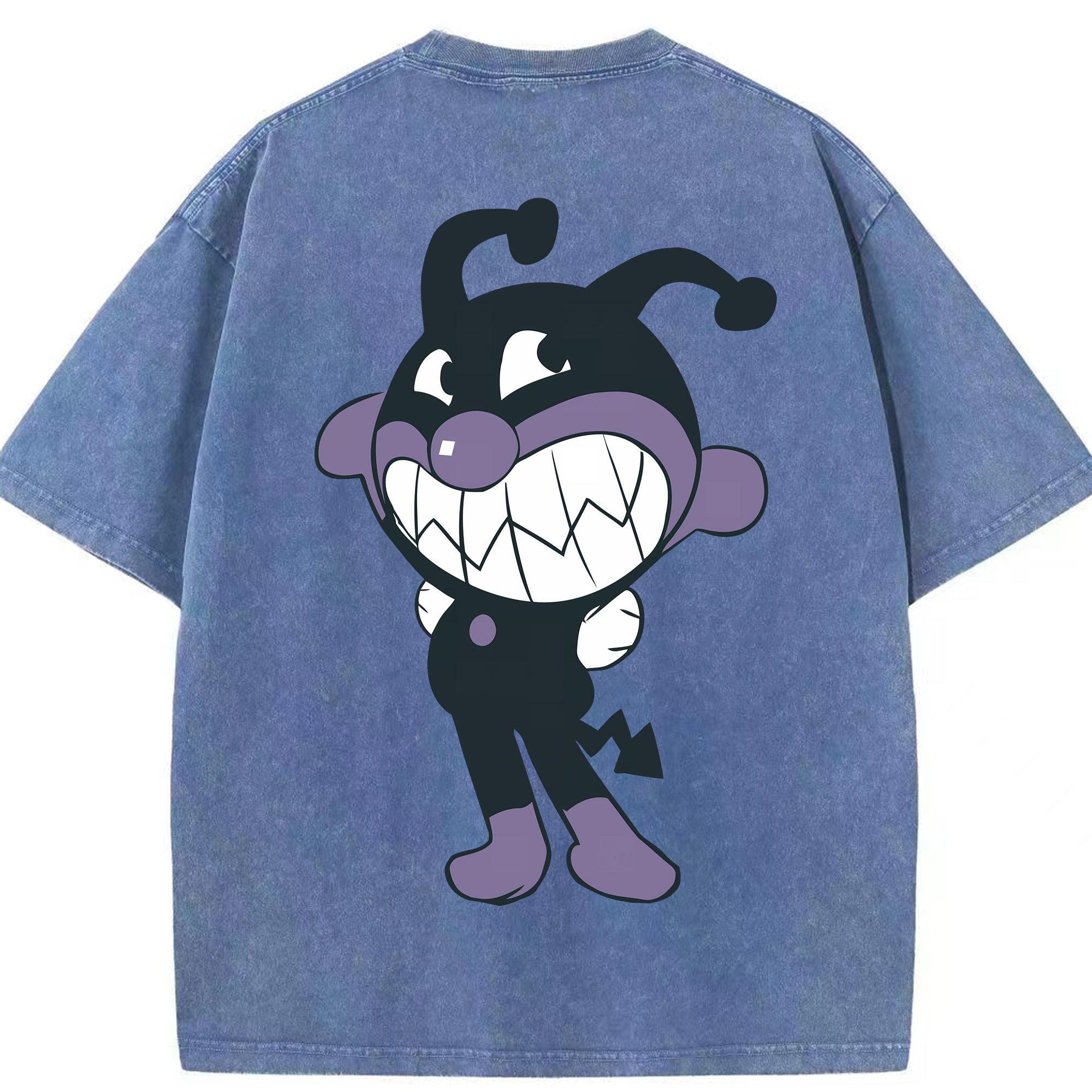 （画像用） アンパンマン Anpanman 綿100% ヴィンテージ風 半袖Tシャツ（背面プリント）