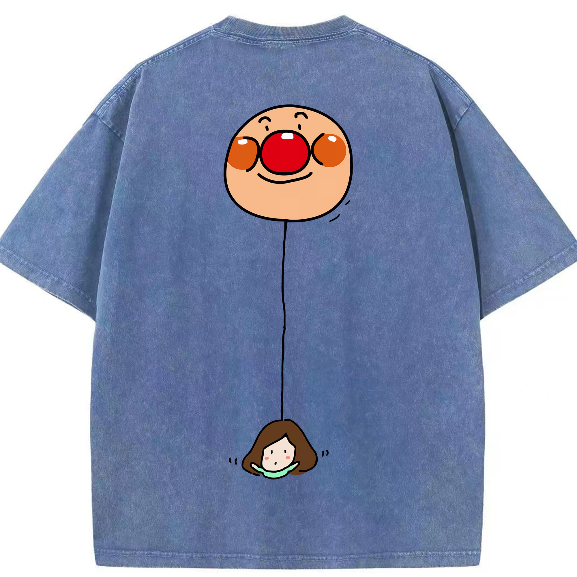 （画像用） アンパンマン Anpanman 綿100% ヴィンテージ風 半袖Tシャツ（背面プリント）