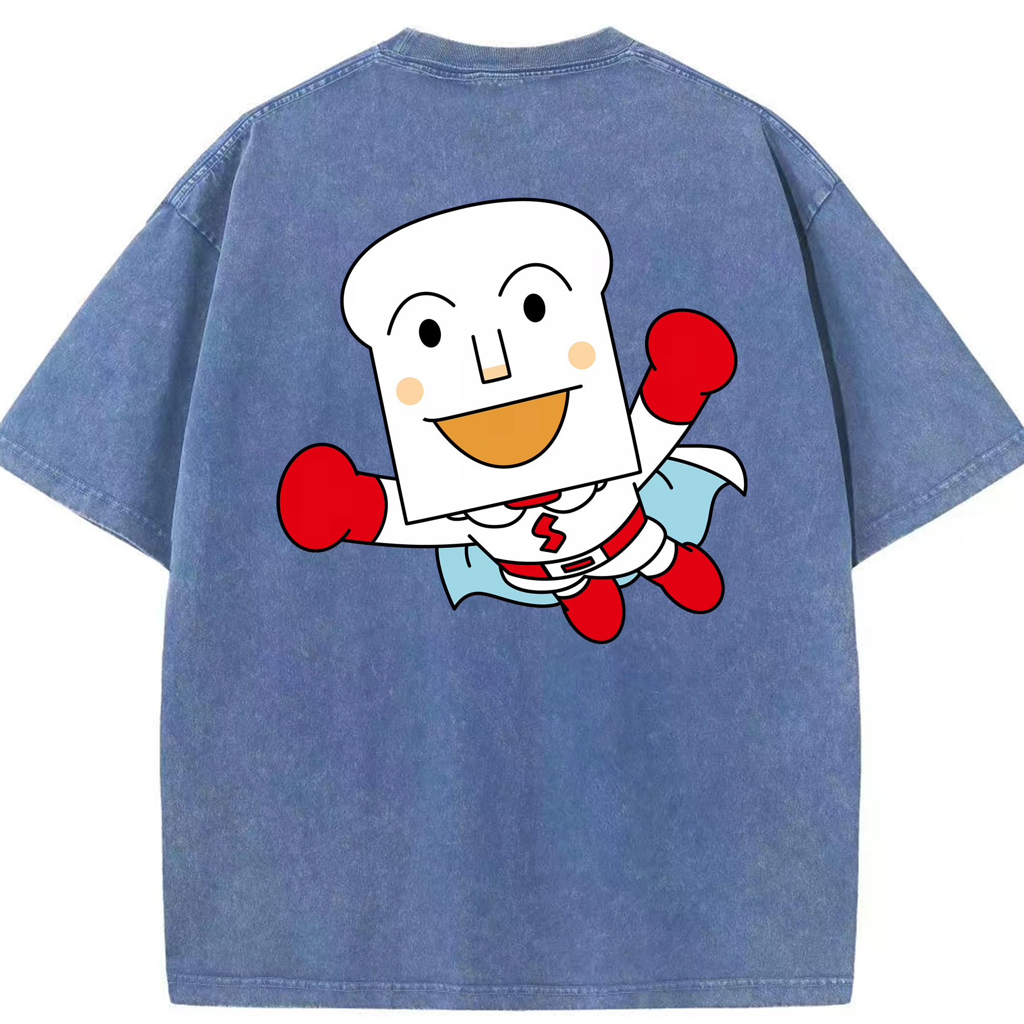 （画像用） アンパンマン Anpanman 綿100% ヴィンテージ風 半袖Tシャツ（背面プリント）