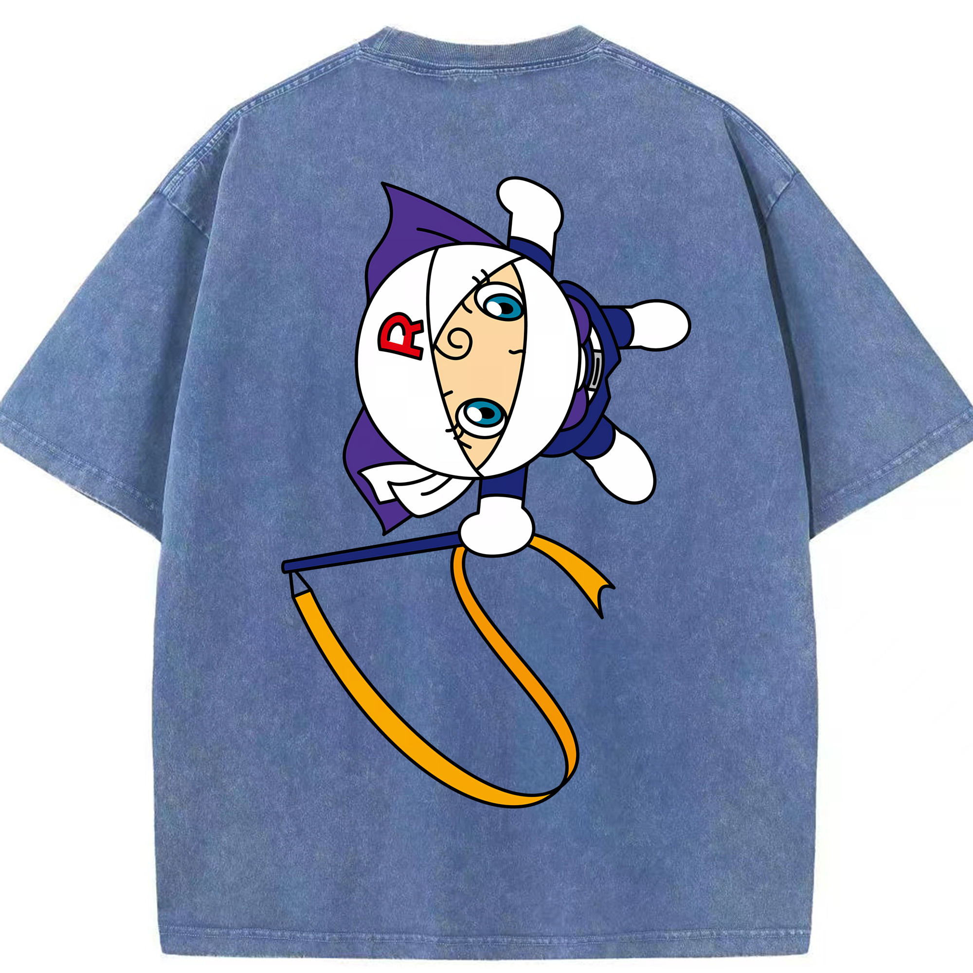 （画像用） アンパンマン Anpanman 綿100% ヴィンテージ風 半袖Tシャツ（背面プリント）