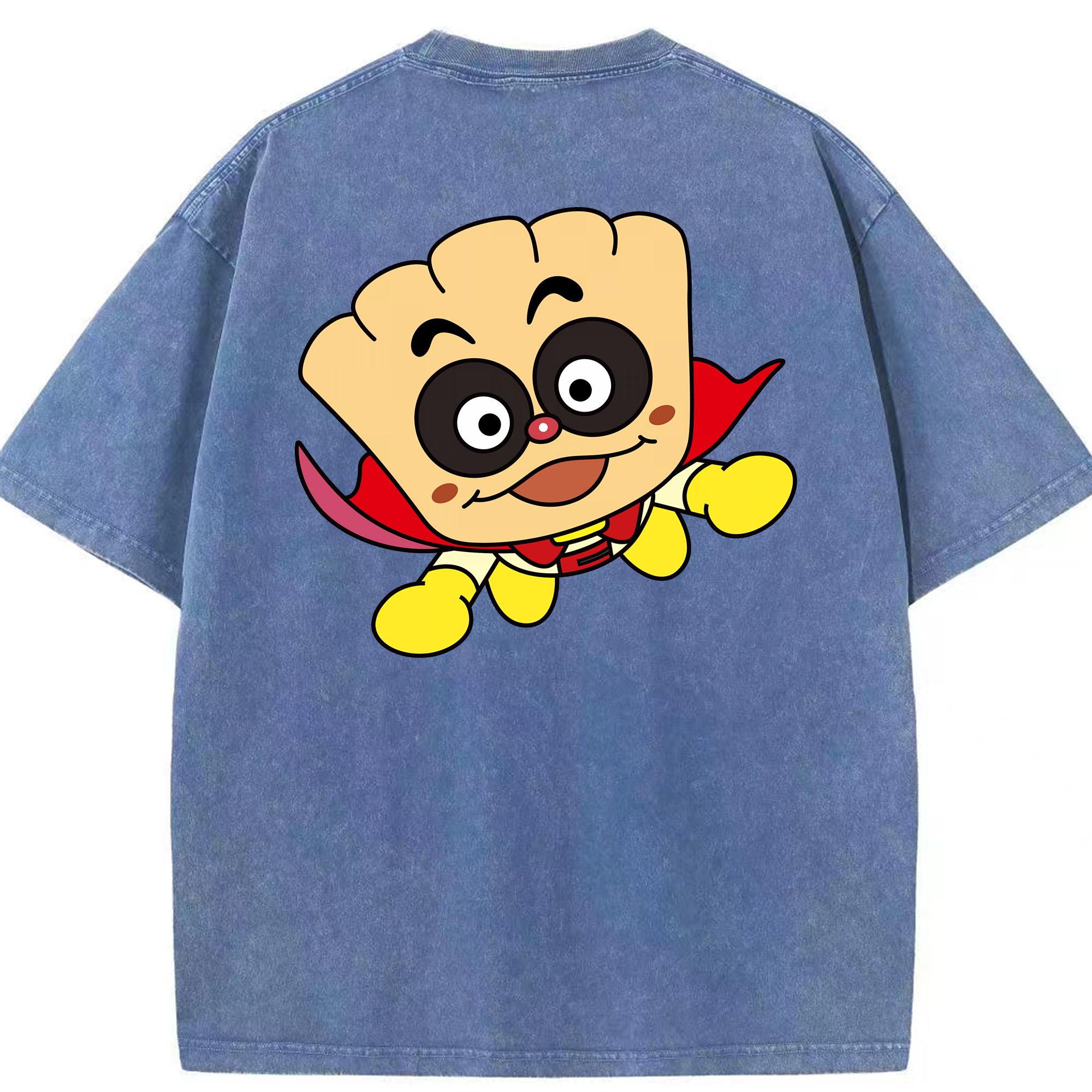 （画像用） アンパンマン Anpanman 綿100% ヴィンテージ風 半袖Tシャツ（背面プリント）
