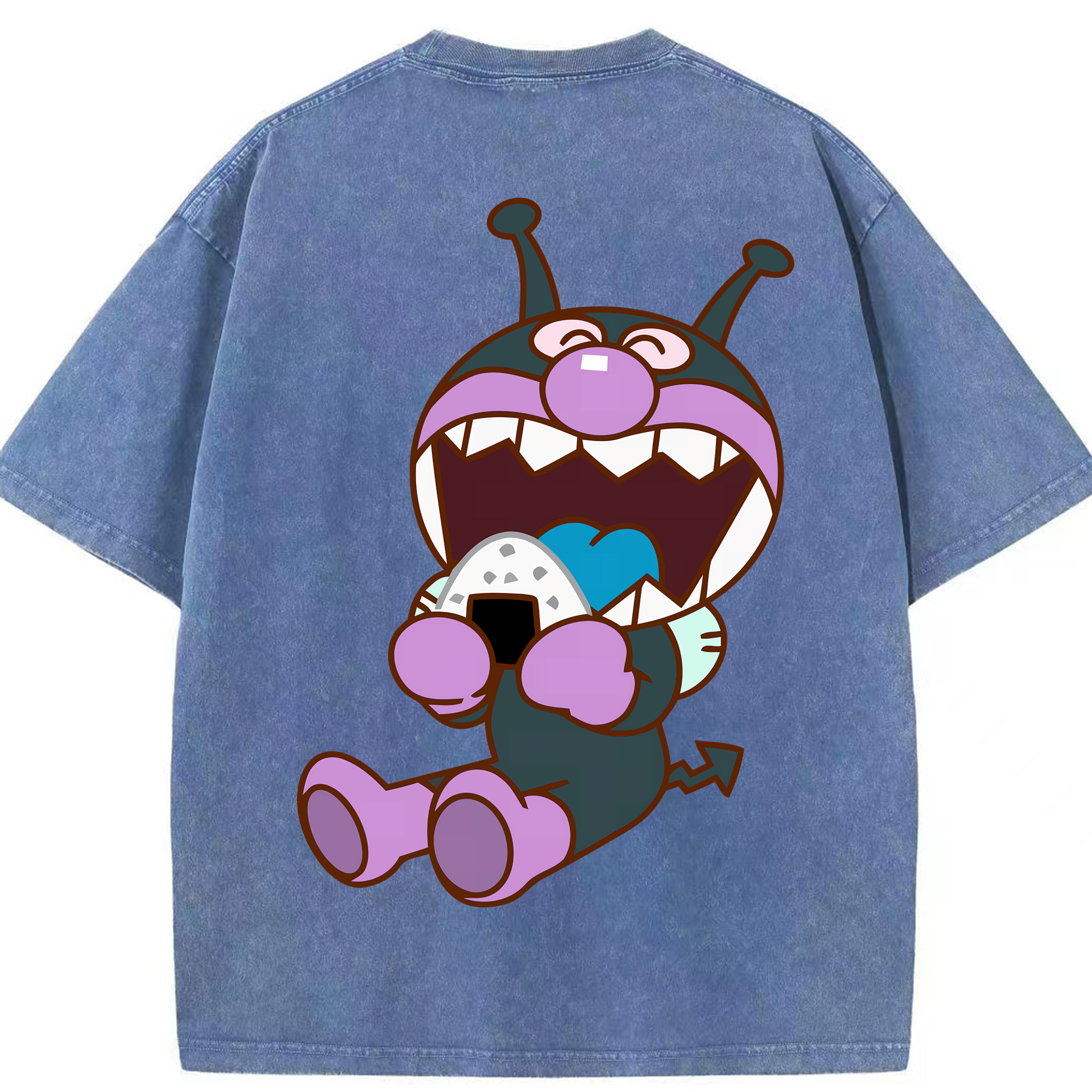 （画像用） アンパンマン Anpanman 綿100% ヴィンテージ風 半袖Tシャツ（背面プリント）
