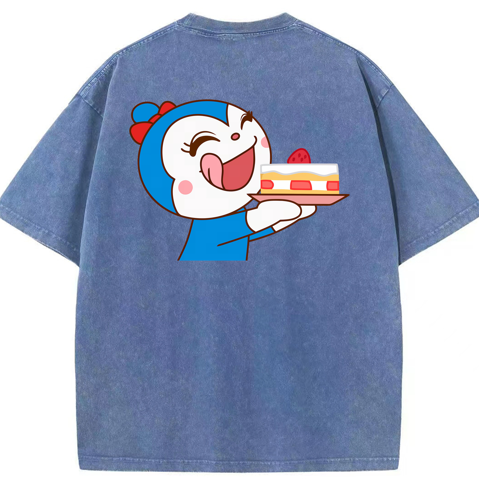 （画像用） アンパンマン Anpanman 綿100% ヴィンテージ風 半袖Tシャツ（背面プリント）