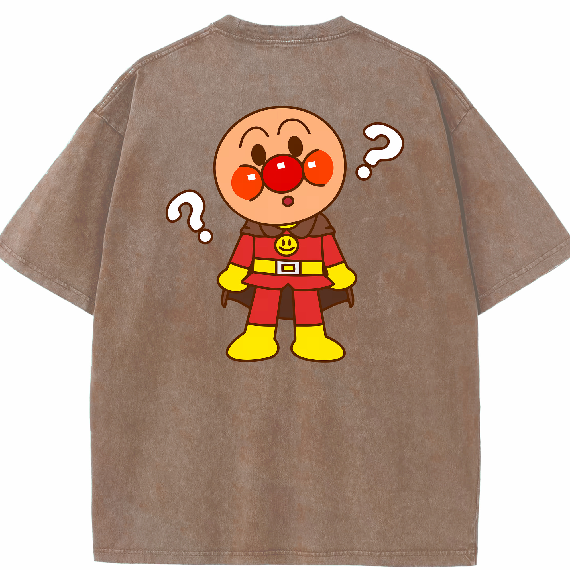 （画像用） アンパンマン Anpanman 綿100% ヴィンテージ風 半袖Tシャツ（背面プリント）