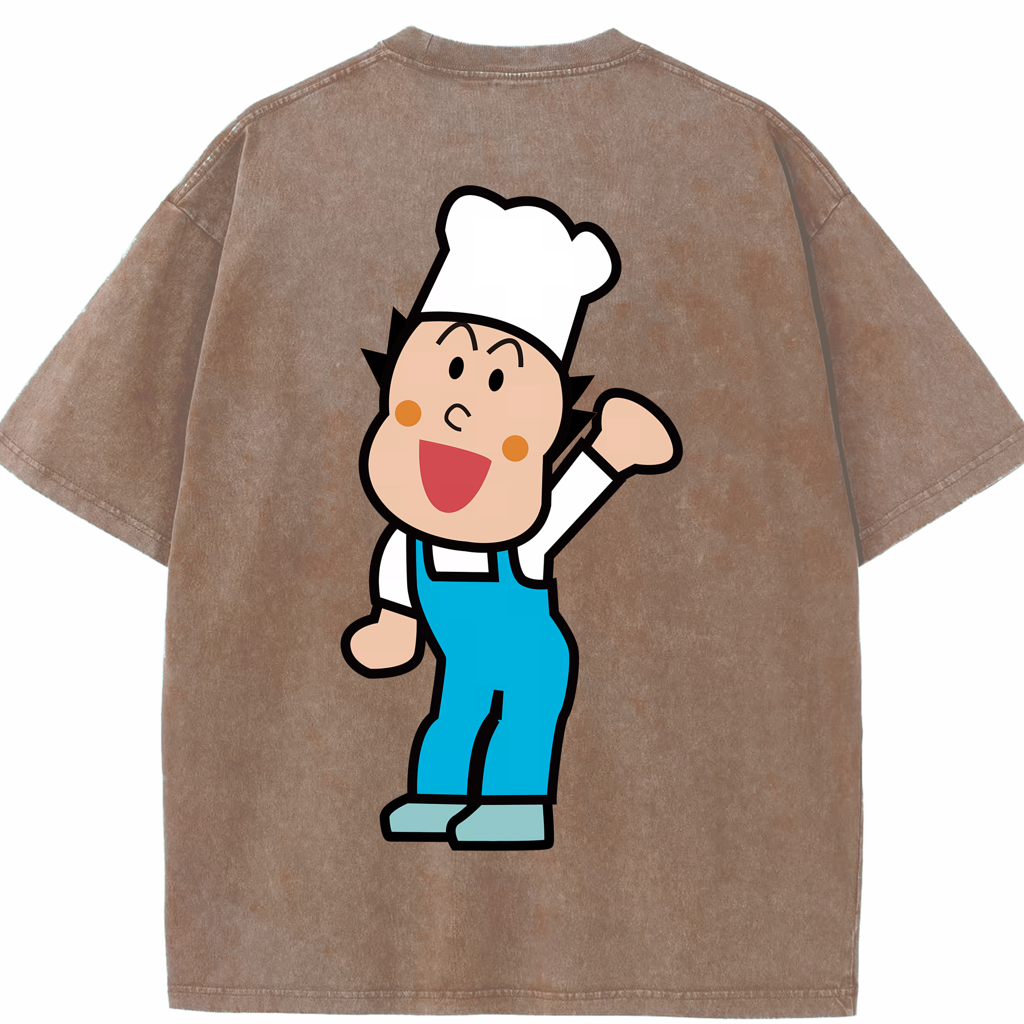 （画像用） アンパンマン Anpanman 綿100% ヴィンテージ風 半袖Tシャツ（背面プリント）