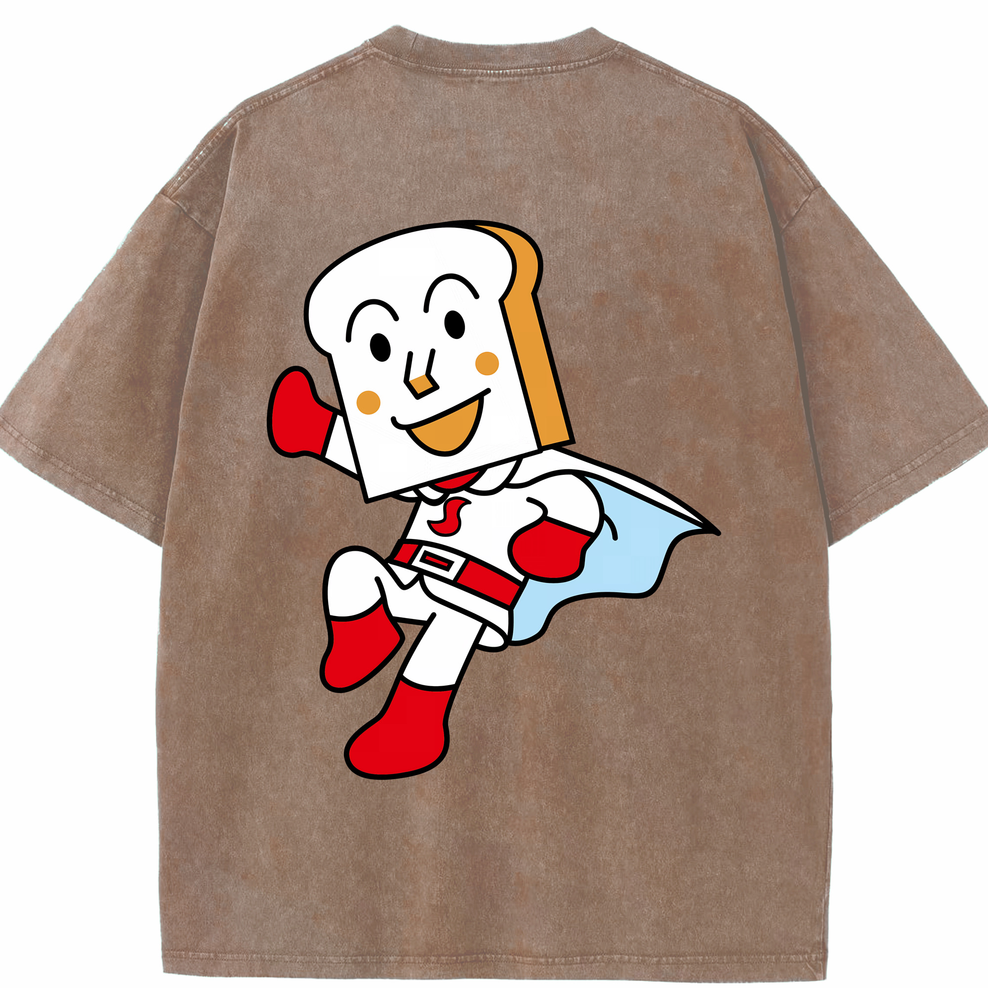 （画像用） アンパンマン Anpanman 綿100% ヴィンテージ風 半袖Tシャツ（背面プリント）