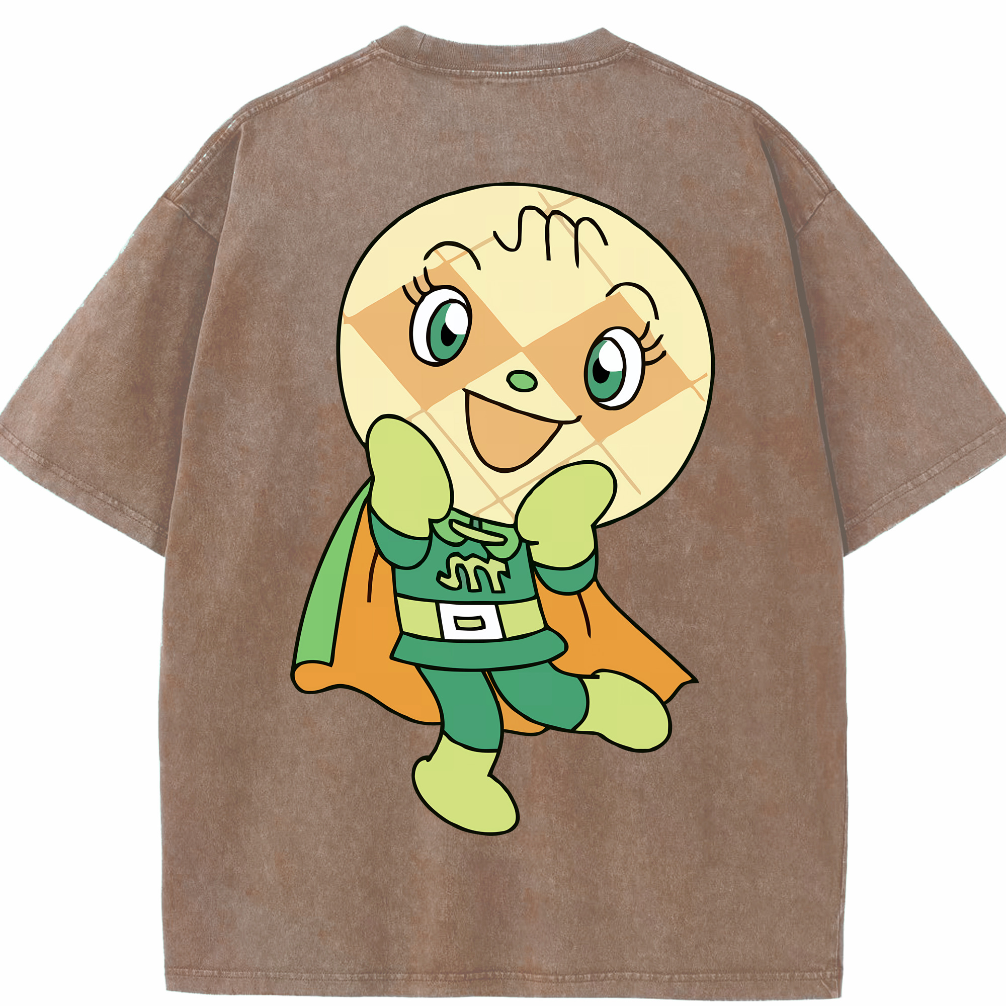 （画像用） アンパンマン Anpanman 綿100% ヴィンテージ風 半袖Tシャツ（背面プリント）