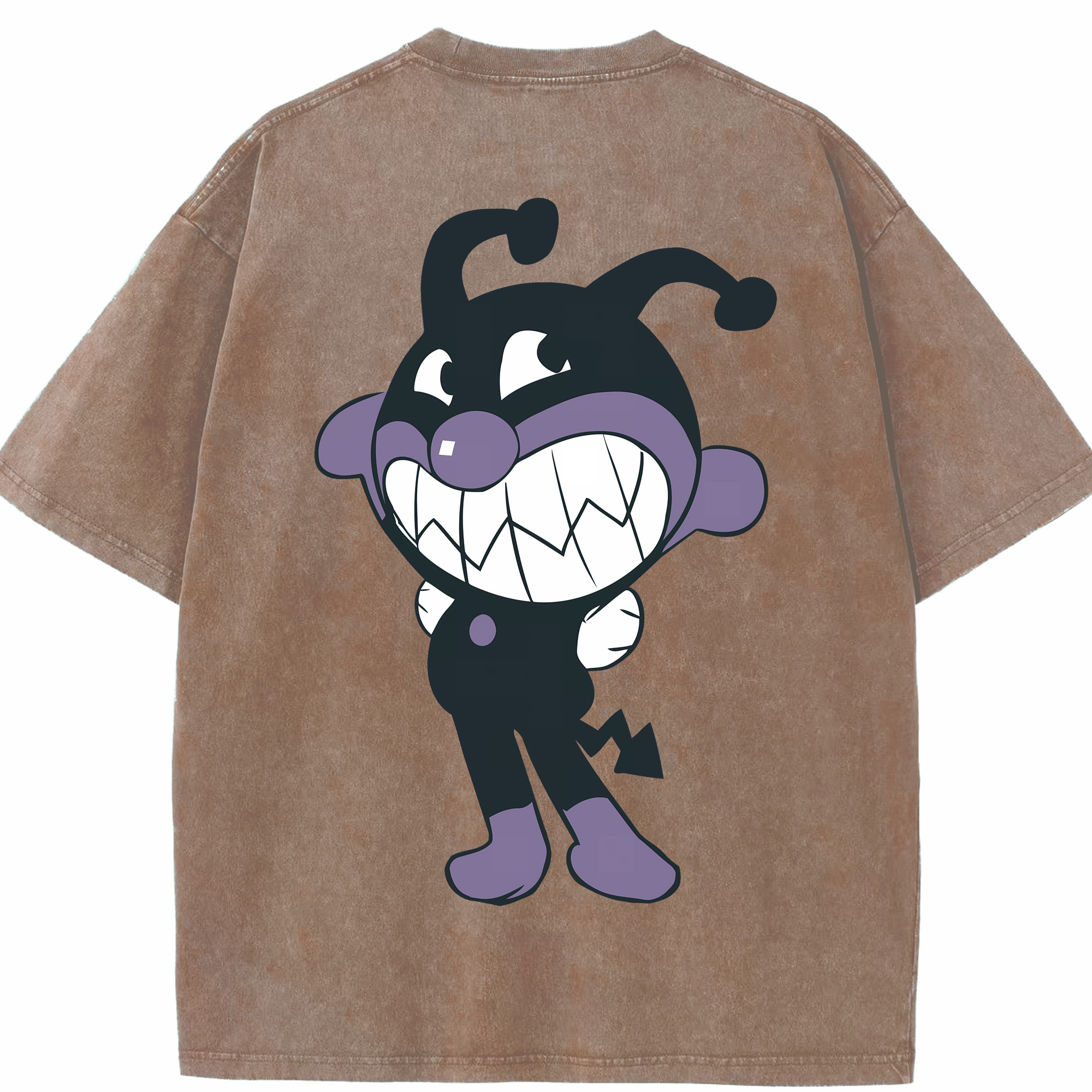 （画像用） アンパンマン Anpanman 綿100% ヴィンテージ風 半袖Tシャツ（背面プリント）