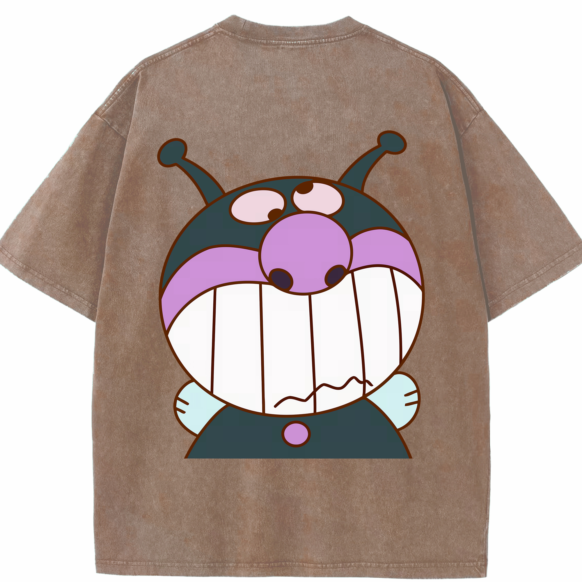 （画像用） アンパンマン Anpanman 綿100% ヴィンテージ風 半袖Tシャツ（背面プリント）