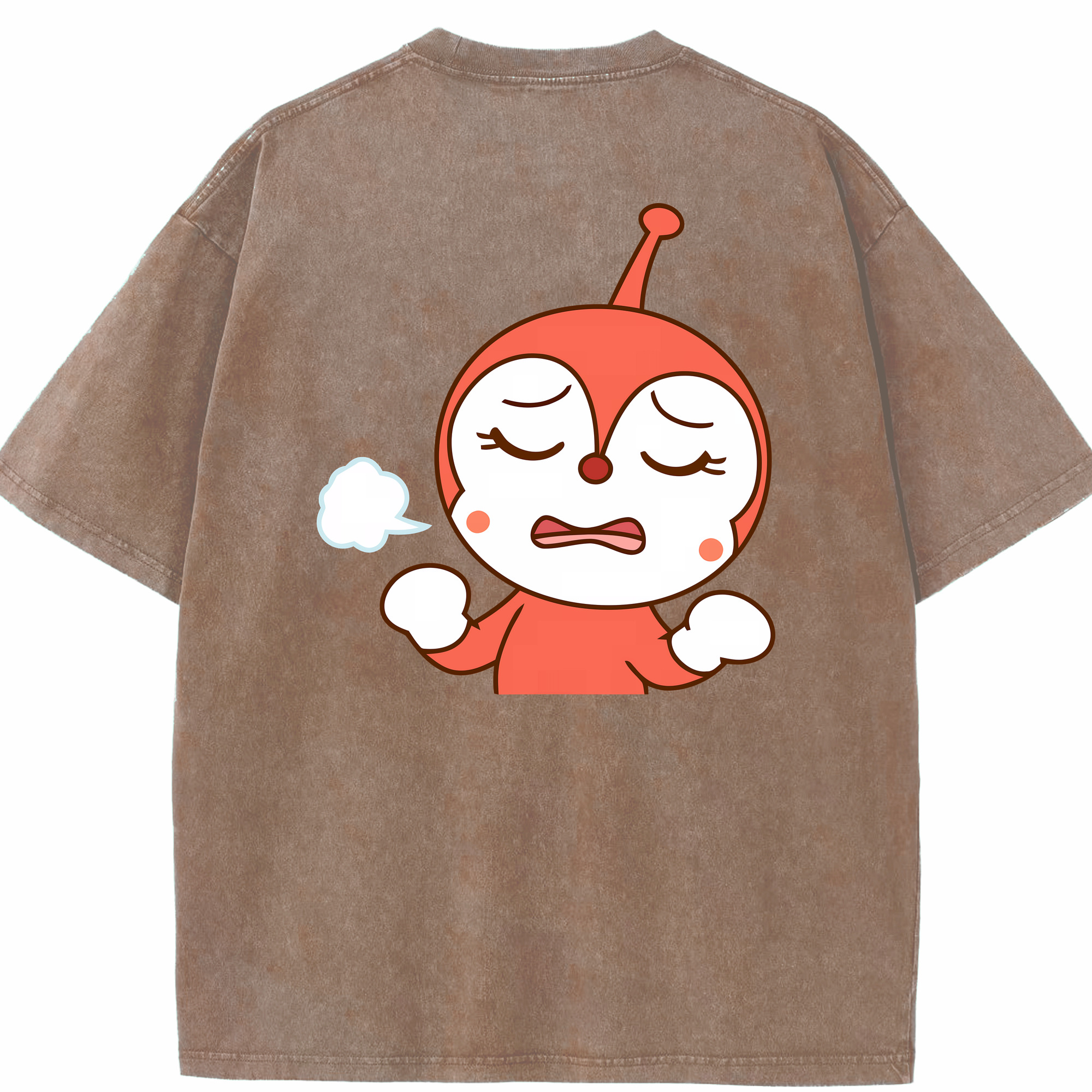 （画像用） アンパンマン Anpanman 綿100% ヴィンテージ風 半袖Tシャツ（背面プリント）