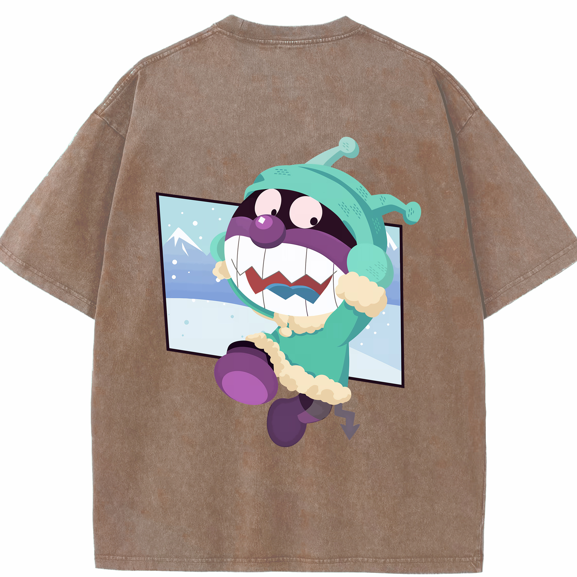 （画像用） アンパンマン Anpanman 綿100% ヴィンテージ風 半袖Tシャツ（背面プリント）