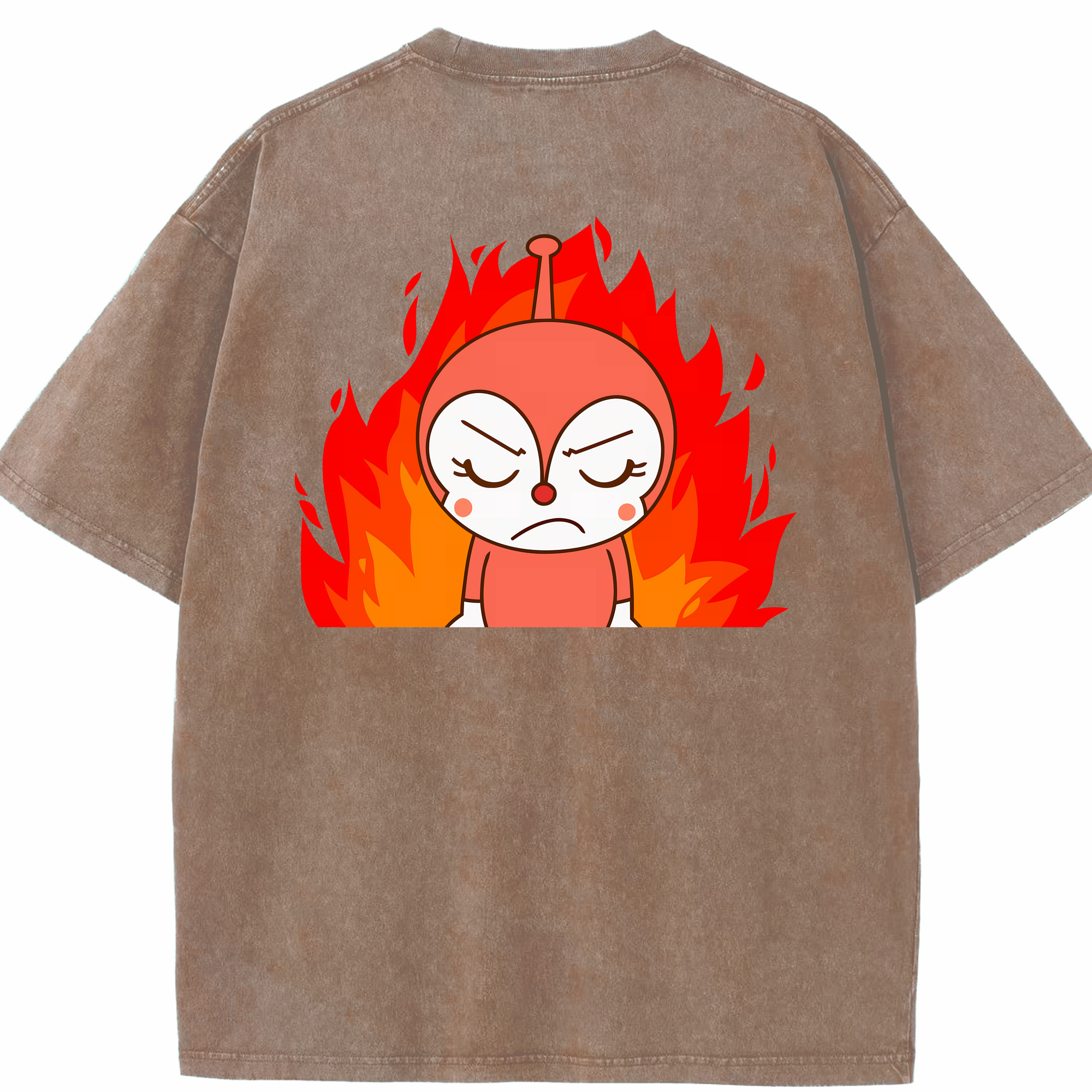 （画像用） アンパンマン Anpanman 綿100% ヴィンテージ風 半袖Tシャツ（背面プリント）