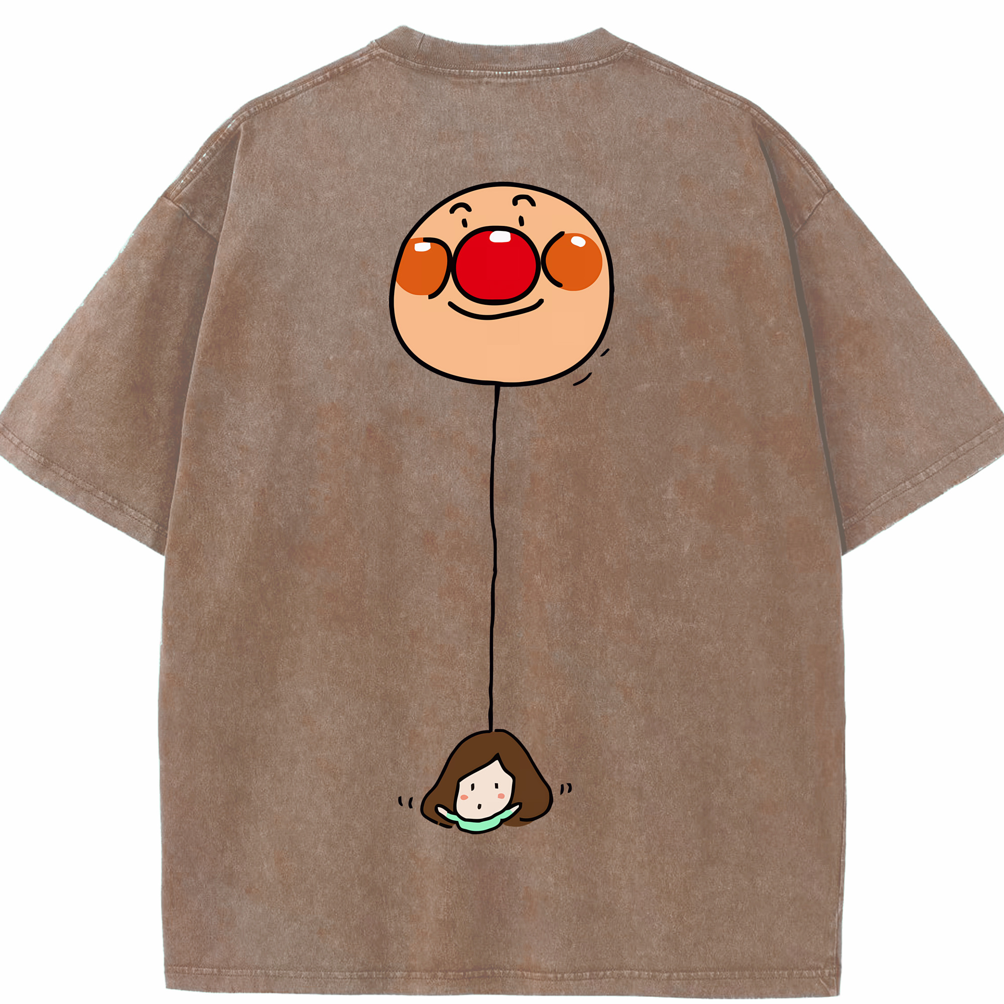 （画像用） アンパンマン Anpanman 綿100% ヴィンテージ風 半袖Tシャツ（背面プリント）