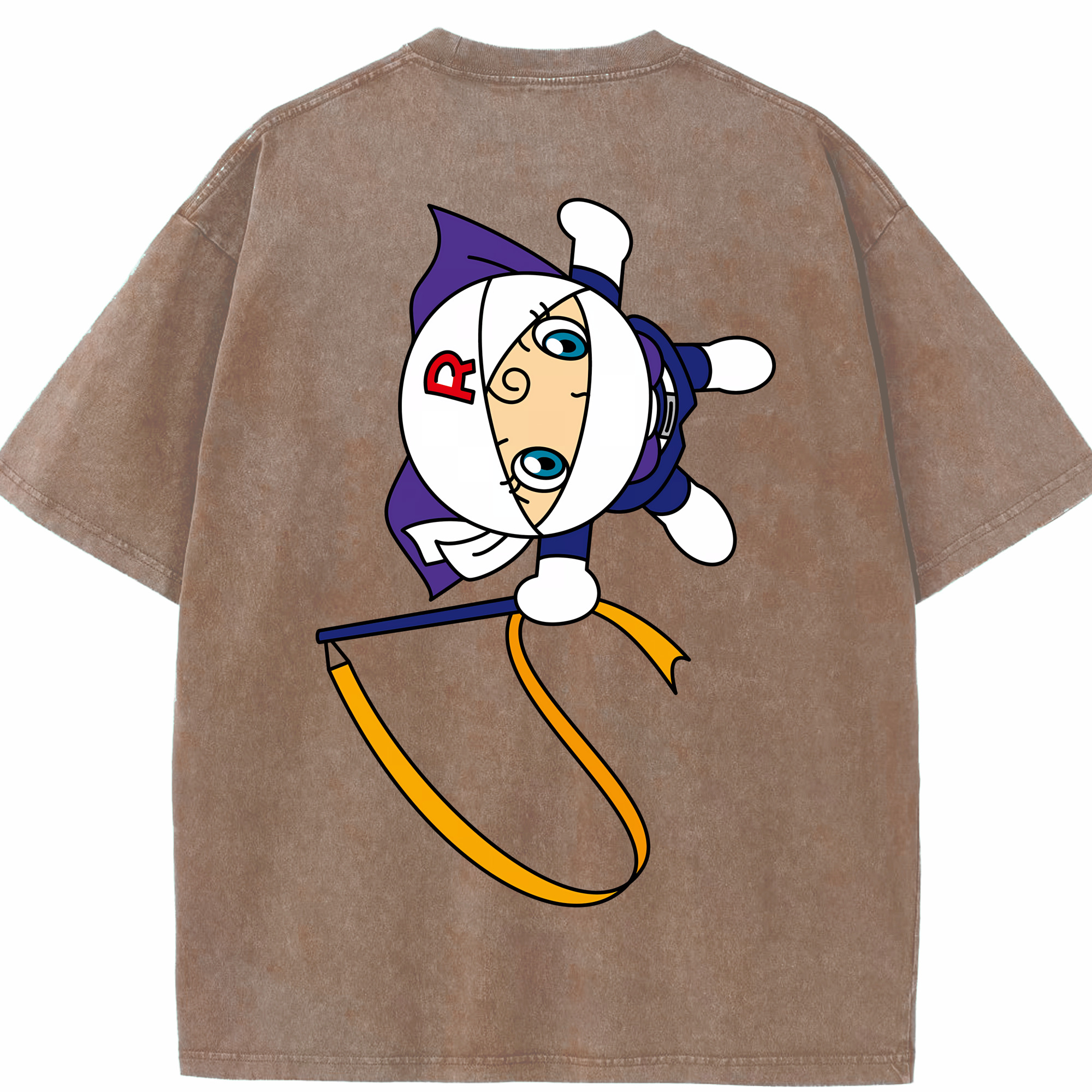 （画像用） アンパンマン Anpanman 綿100% ヴィンテージ風 半袖Tシャツ（背面プリント）