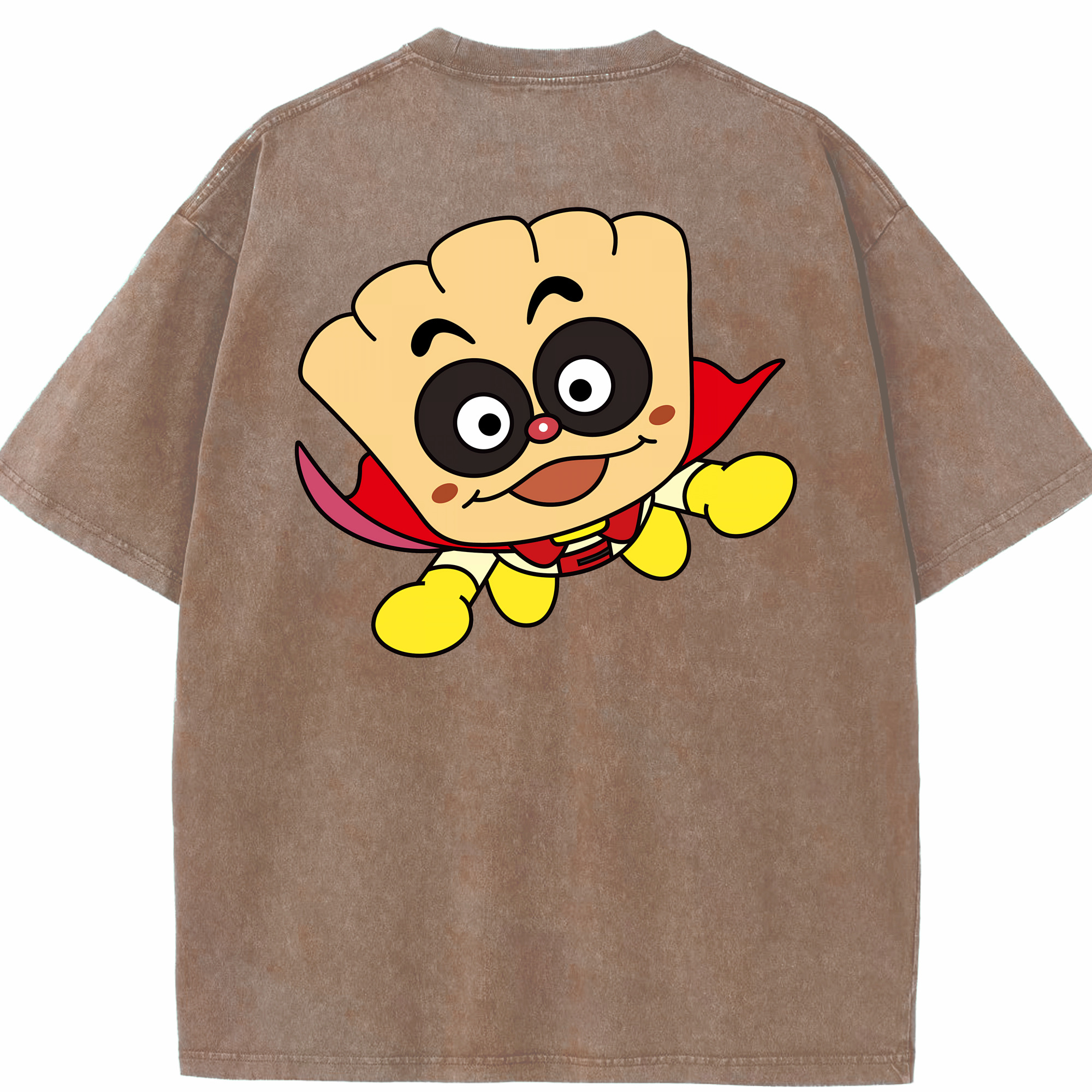 （画像用） アンパンマン Anpanman 綿100% ヴィンテージ風 半袖Tシャツ（背面プリント）