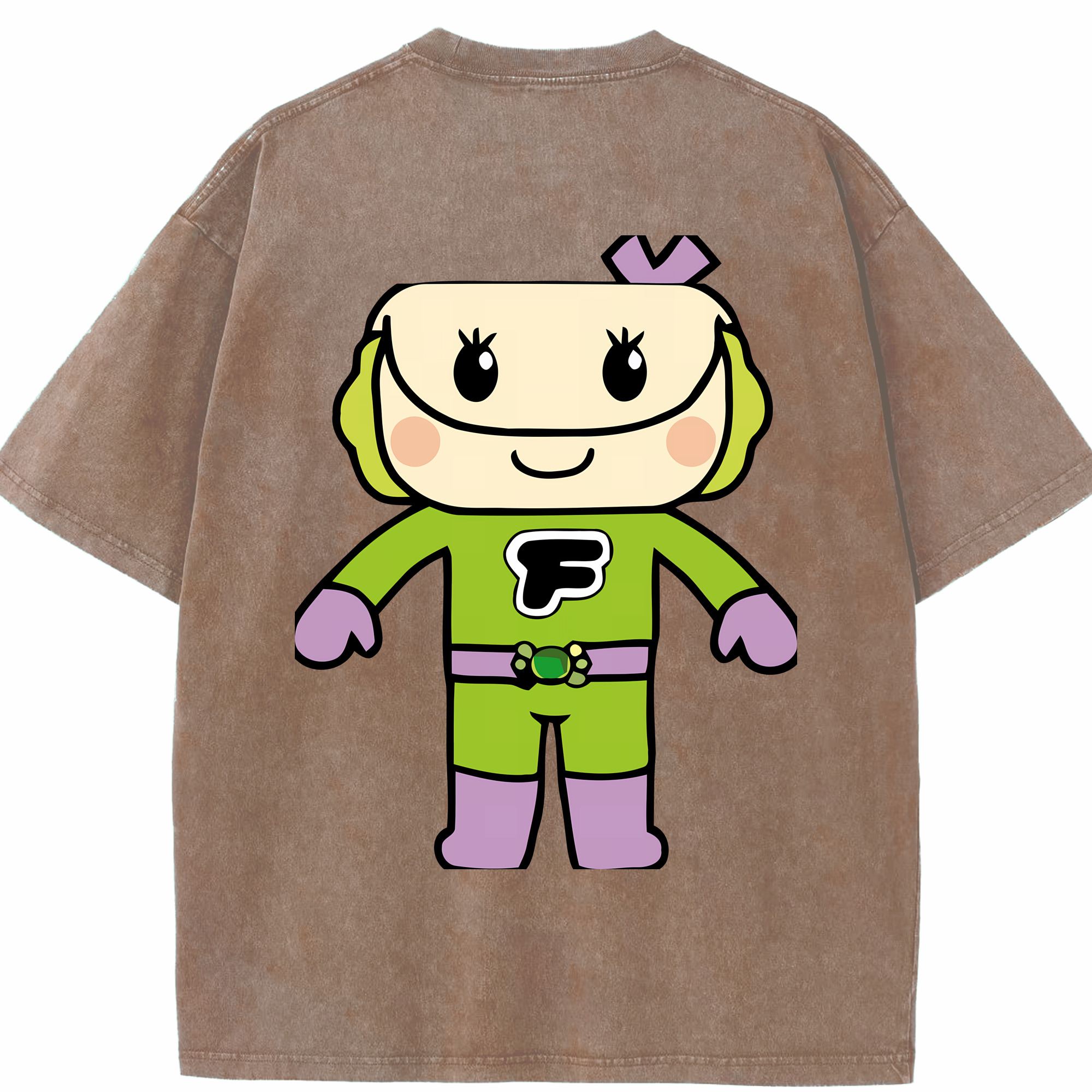 （画像用） アンパンマン Anpanman 綿100% ヴィンテージ風 半袖Tシャツ（背面プリント）