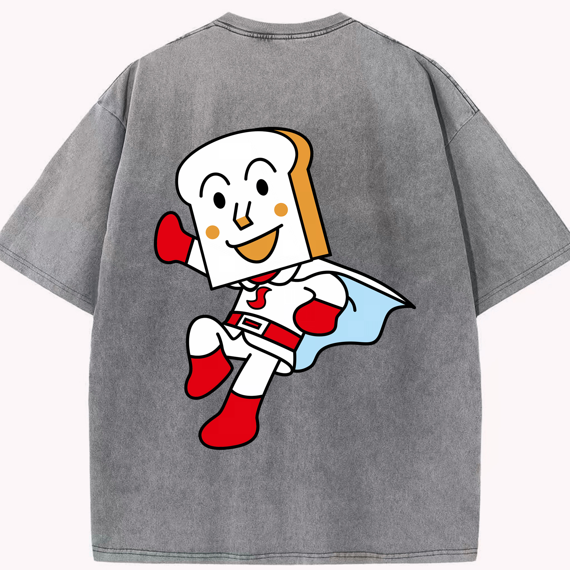 （画像用） アンパンマン Anpanman 綿100% ヴィンテージ風 半袖Tシャツ（背面プリント）