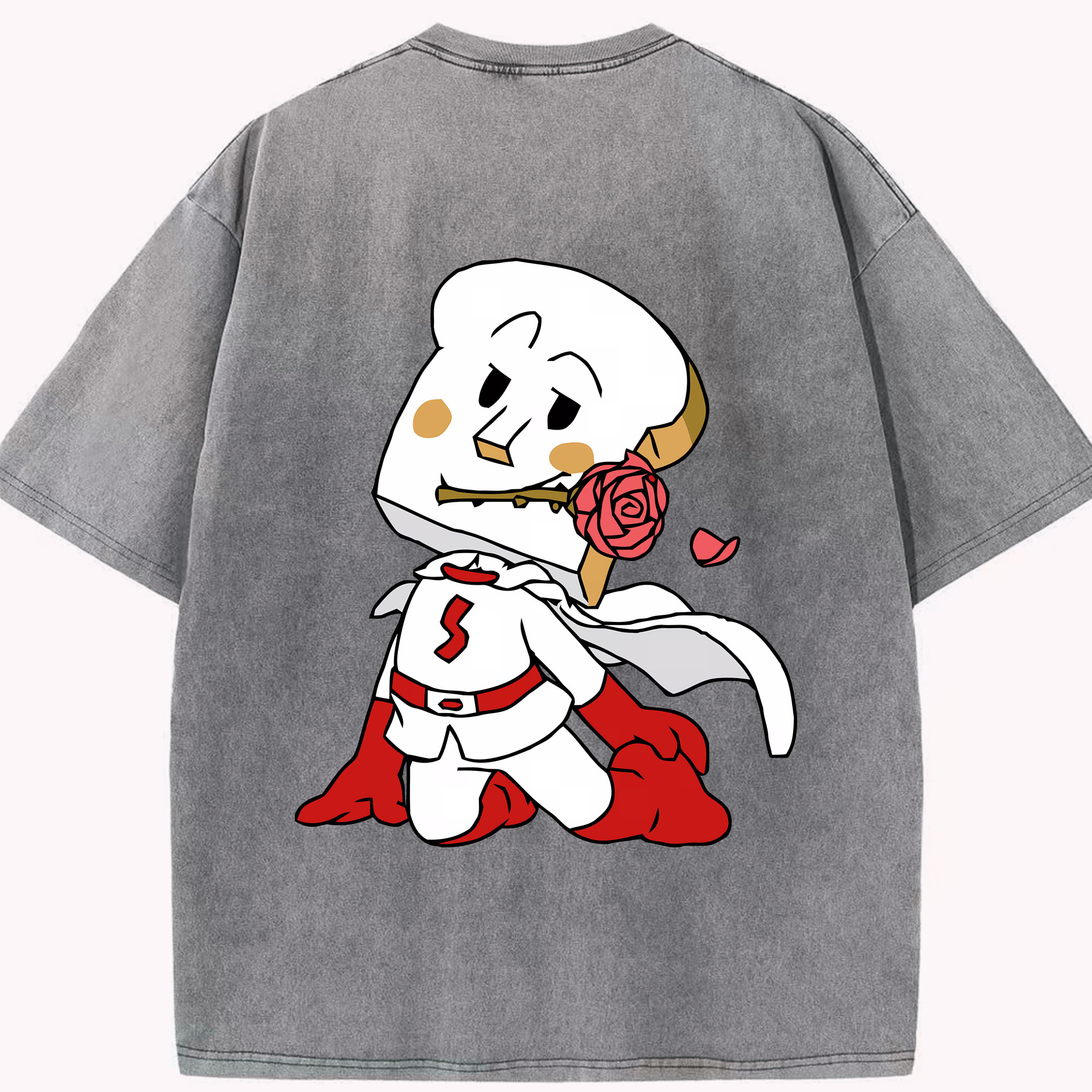 （画像用） アンパンマン Anpanman 綿100% ヴィンテージ風 半袖Tシャツ（背面プリント）