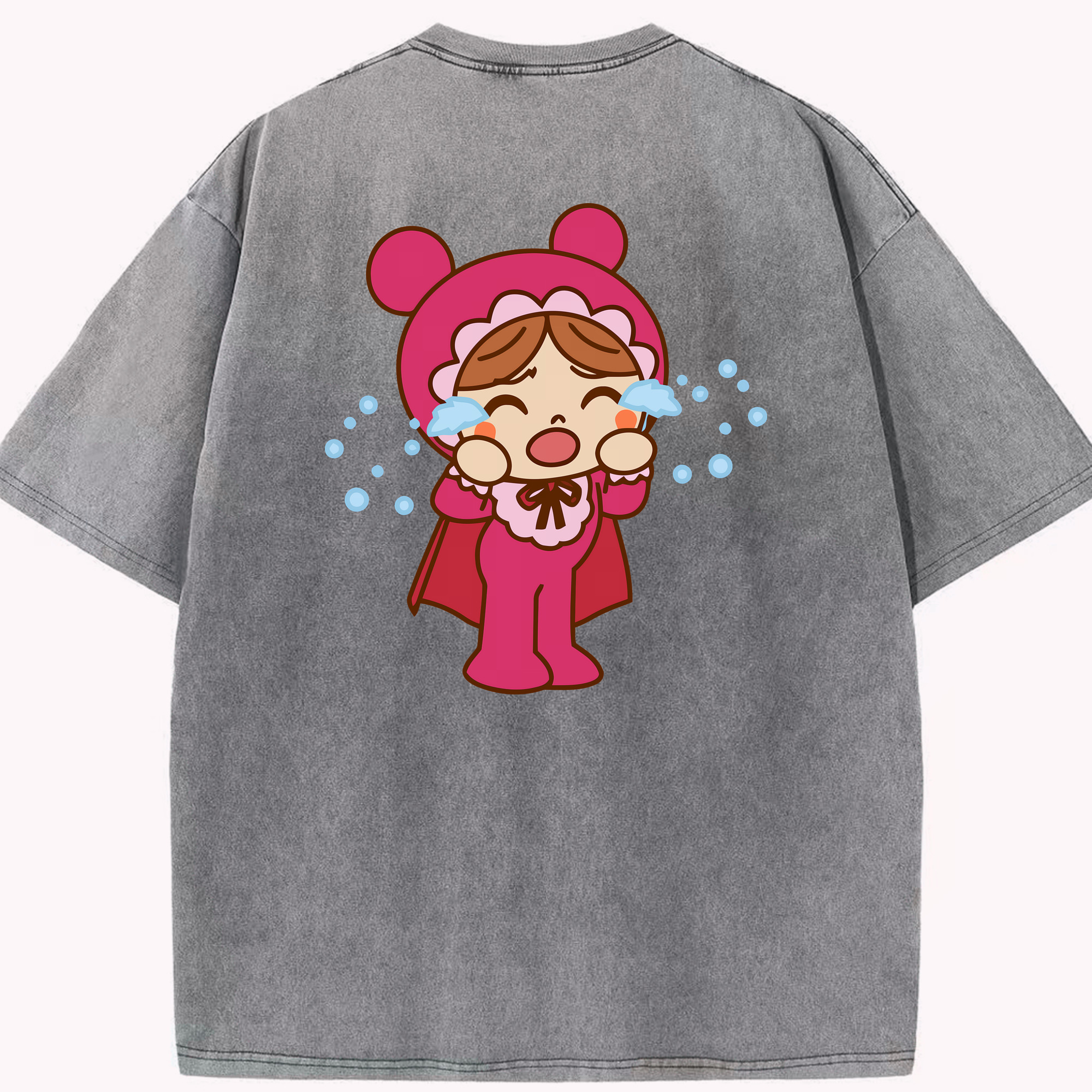 （画像用） アンパンマン Anpanman 綿100% ヴィンテージ風 半袖Tシャツ（背面プリント）