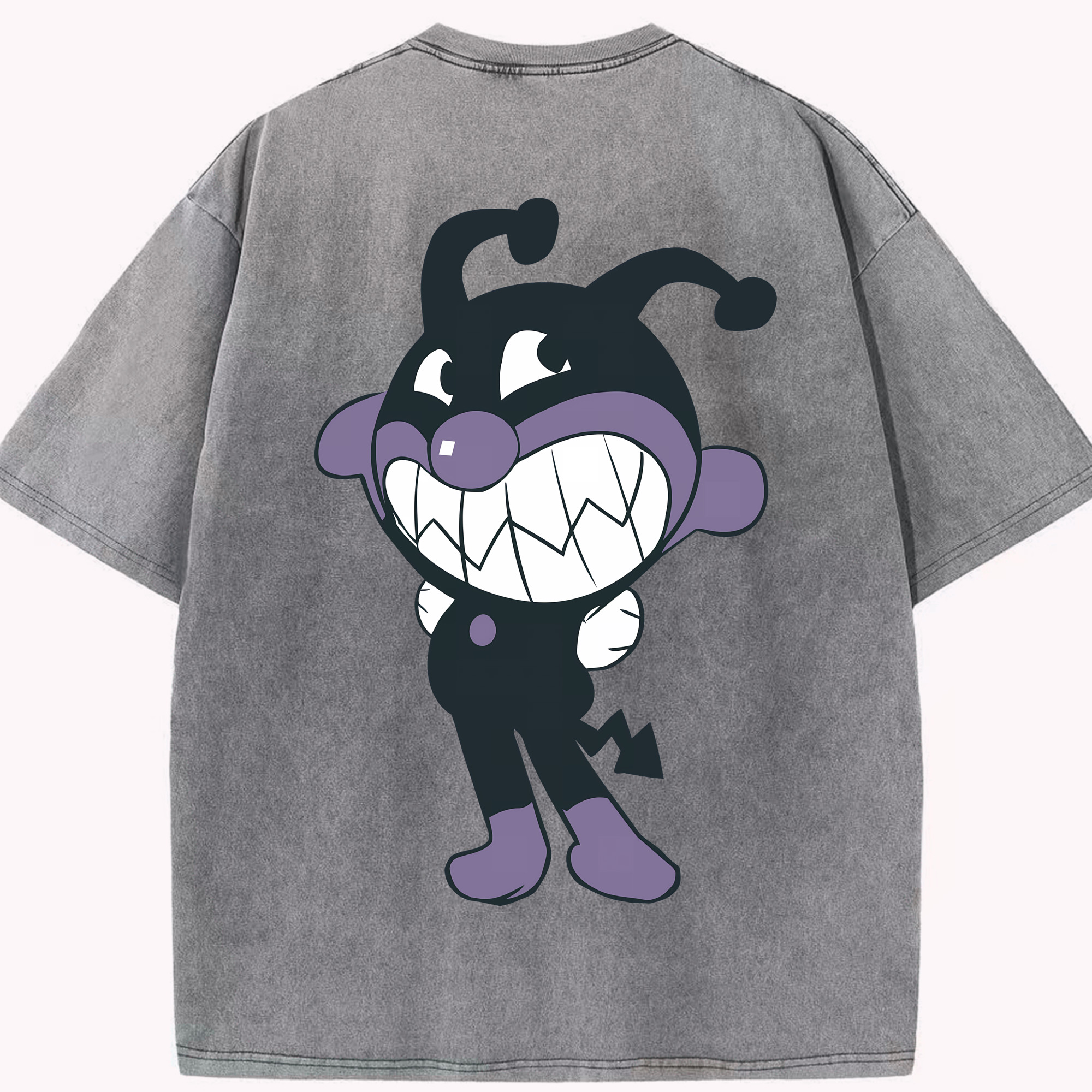 （画像用） アンパンマン Anpanman 綿100% ヴィンテージ風 半袖Tシャツ（背面プリント）