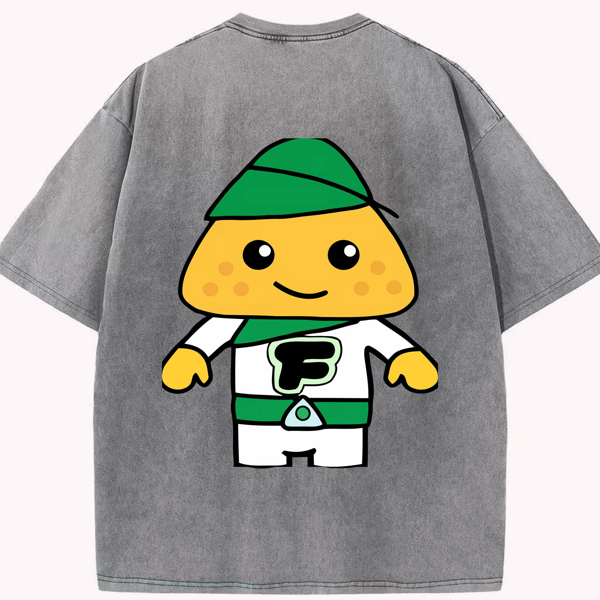 （画像用） アンパンマン Anpanman 綿100% ヴィンテージ風 半袖Tシャツ（背面プリント）