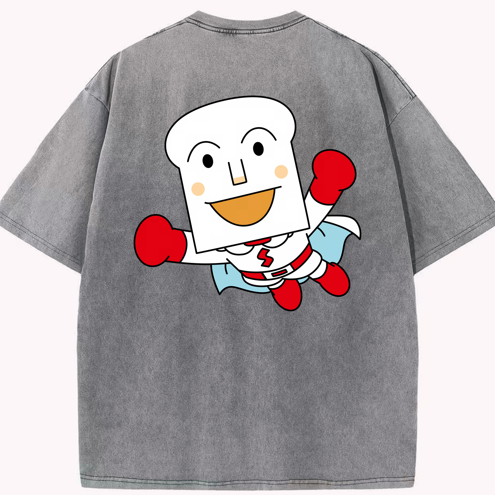 （画像用） アンパンマン Anpanman 綿100% ヴィンテージ風 半袖Tシャツ（背面プリント）