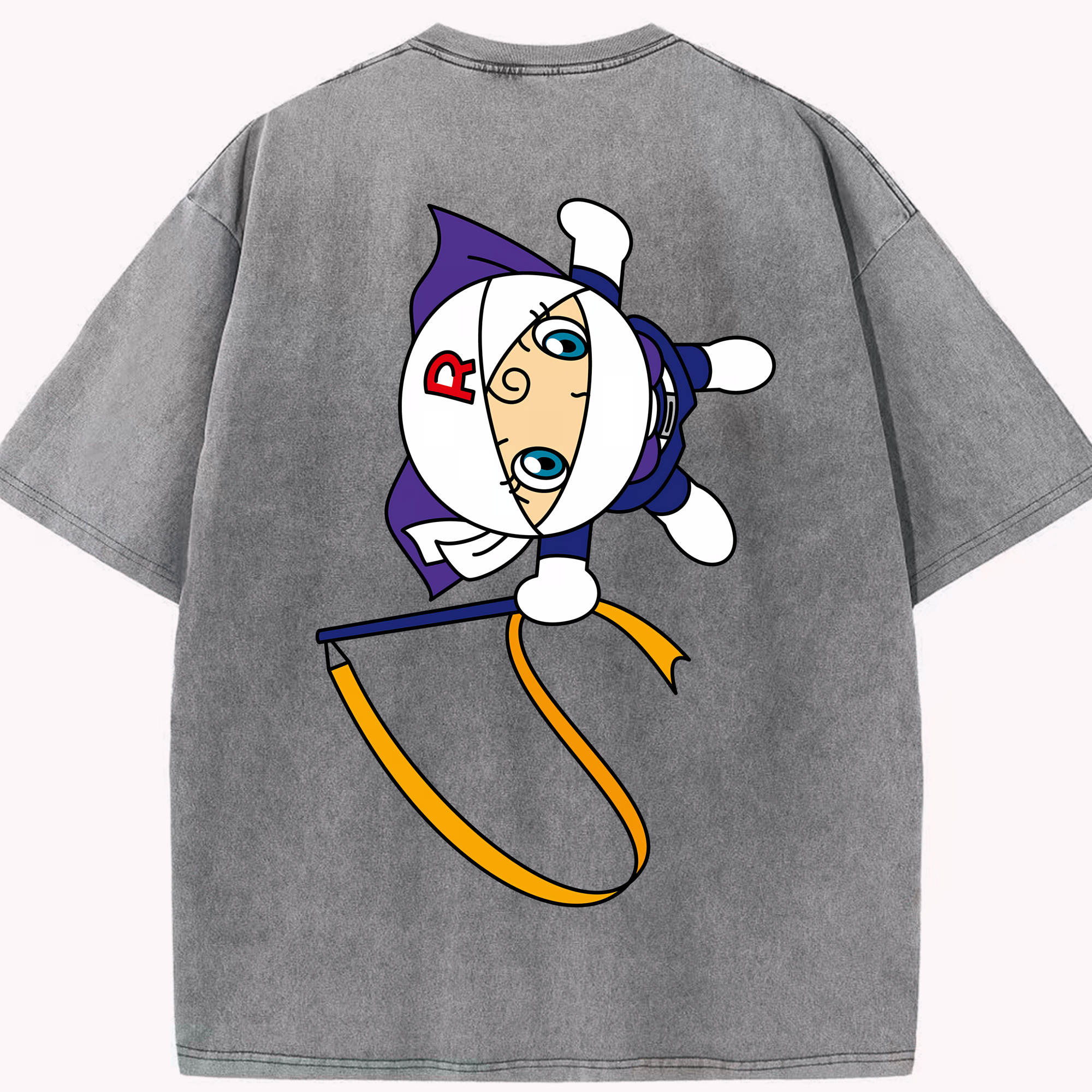 （画像用） アンパンマン Anpanman 綿100% ヴィンテージ風 半袖Tシャツ（背面プリント）